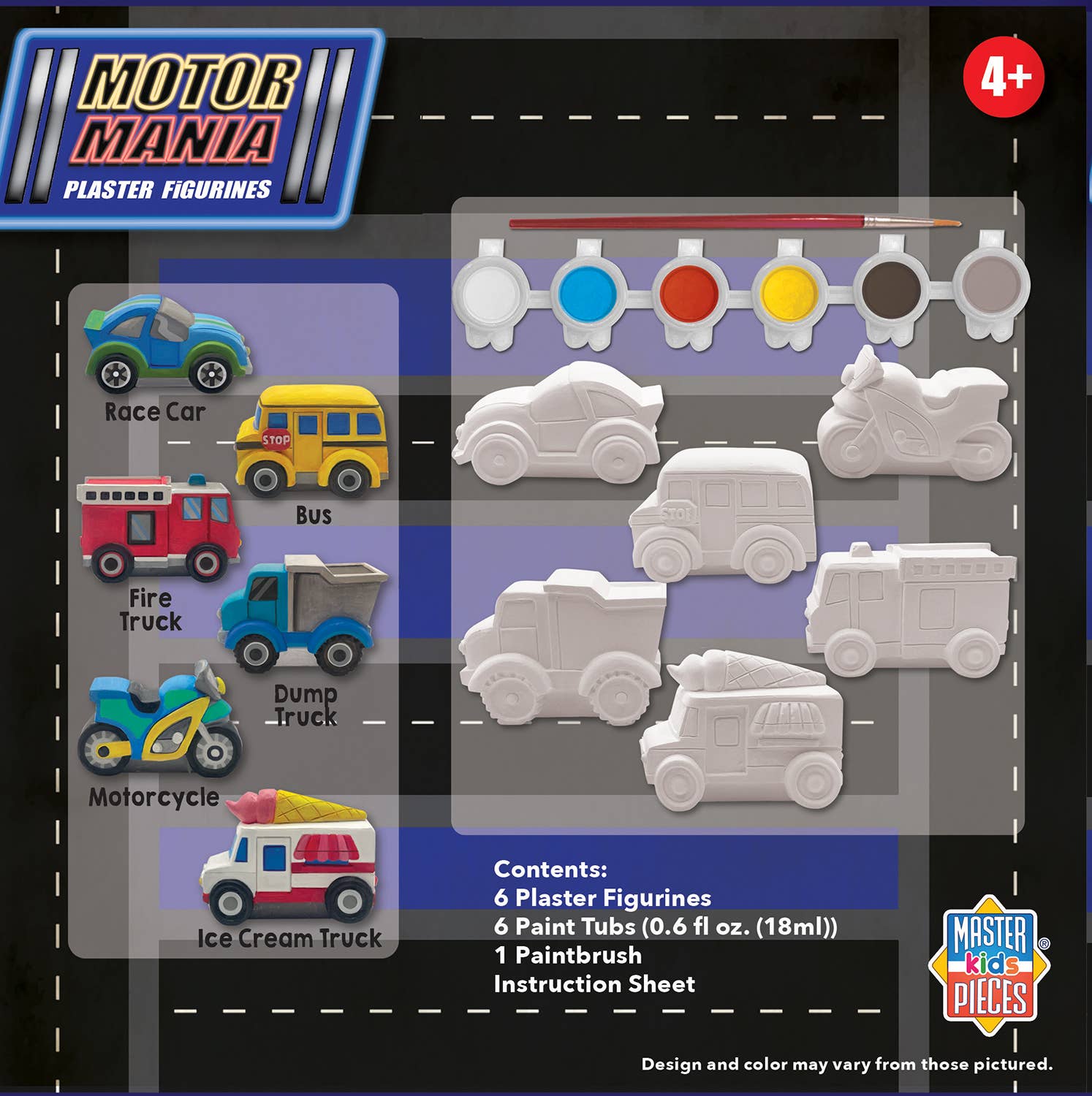Motor Mania - Plaster Figurine Paint Set
