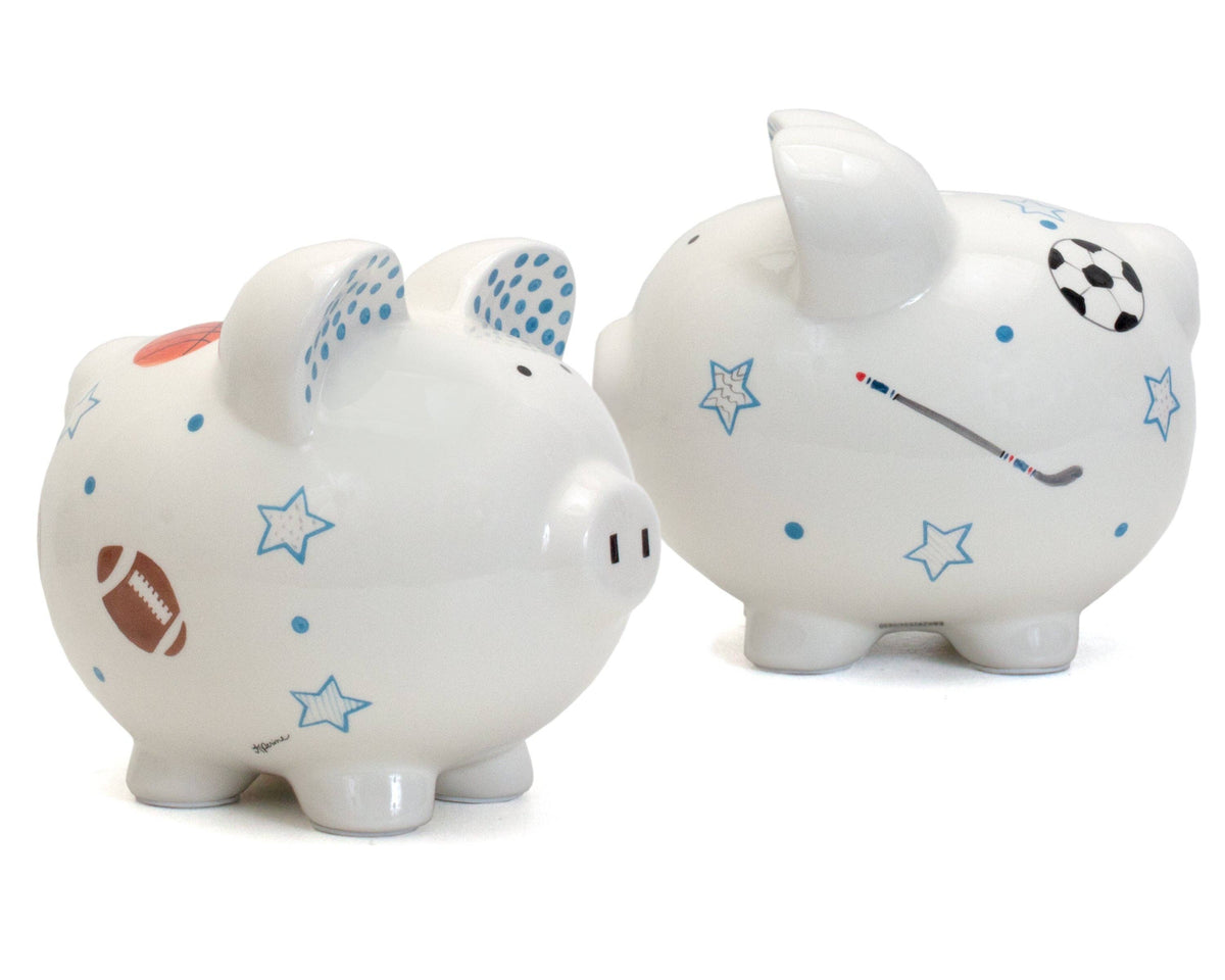 Personalized Sports Stars Piggy Bank