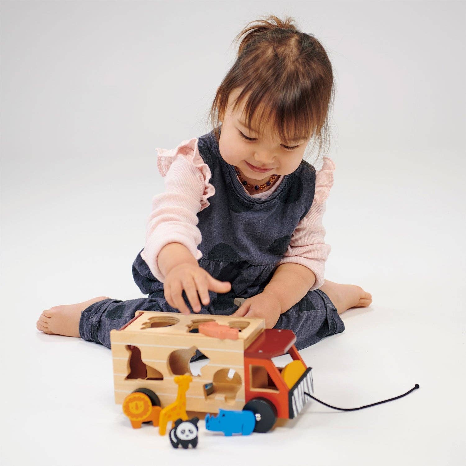 Wooden Shape Sorting Safari Truck