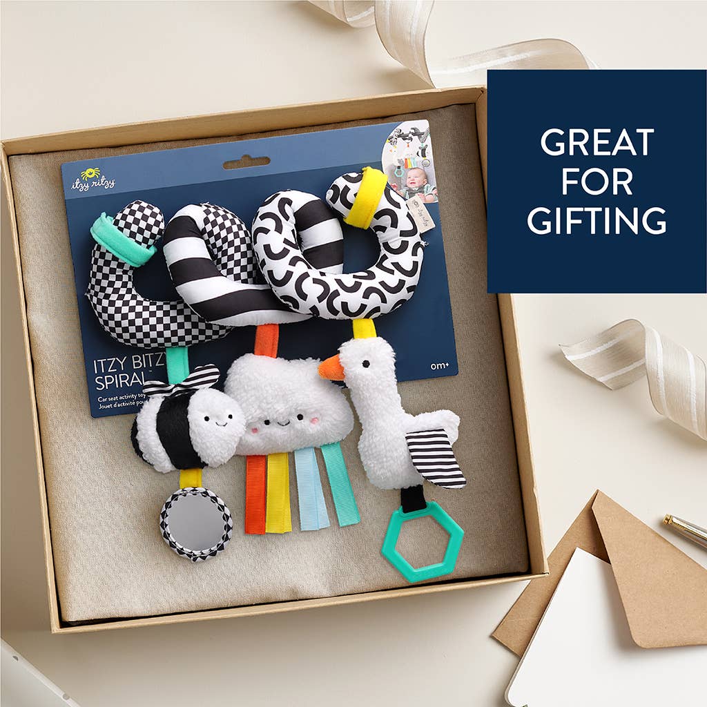 Jouet d'activité en spirale à contraste élevé pour siège auto