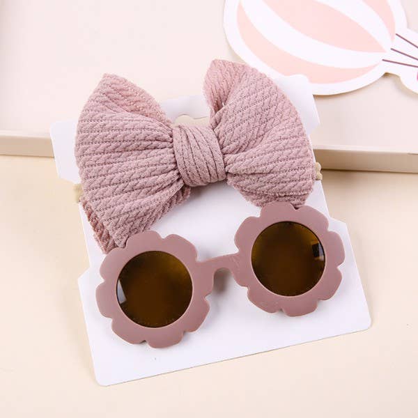 Ensemble lunettes de soleil et bandeau pour bébé