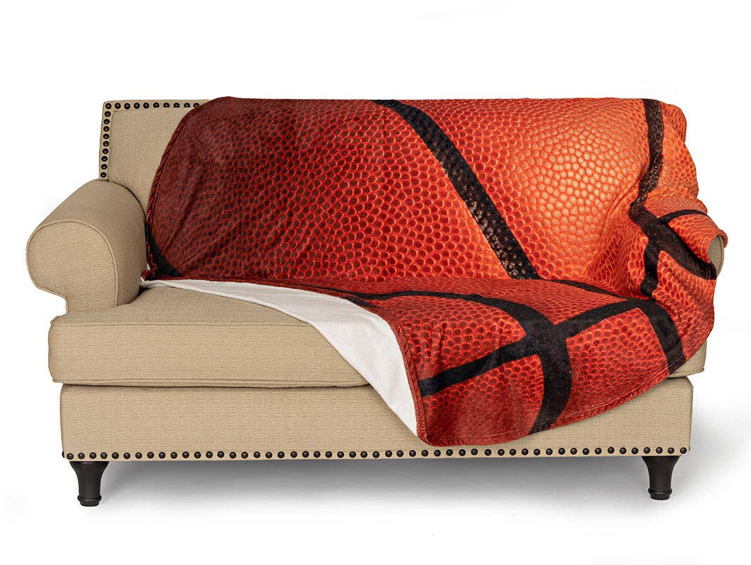 Plush Basketball Round Blanket