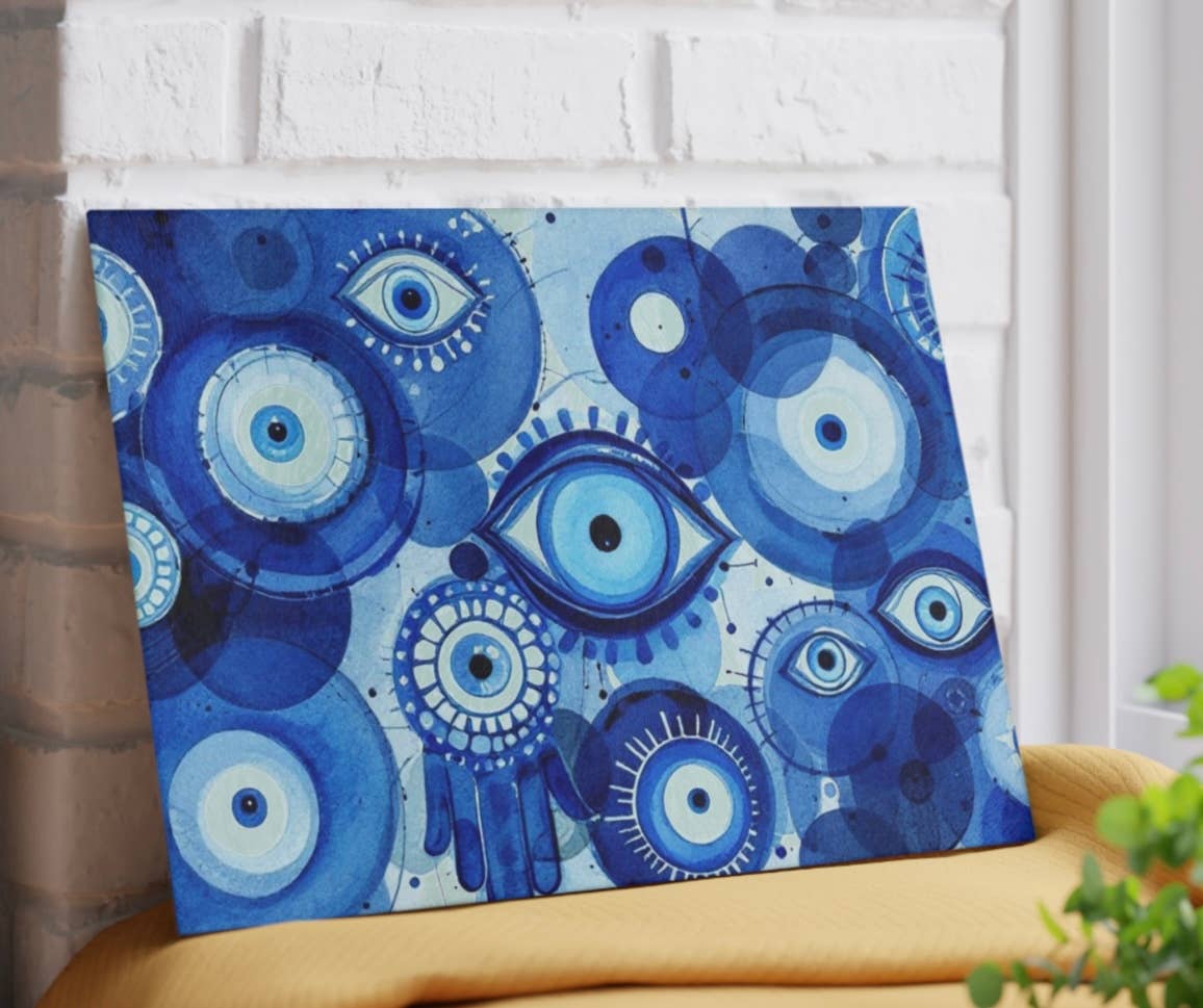 Evil Eye Cutting Board