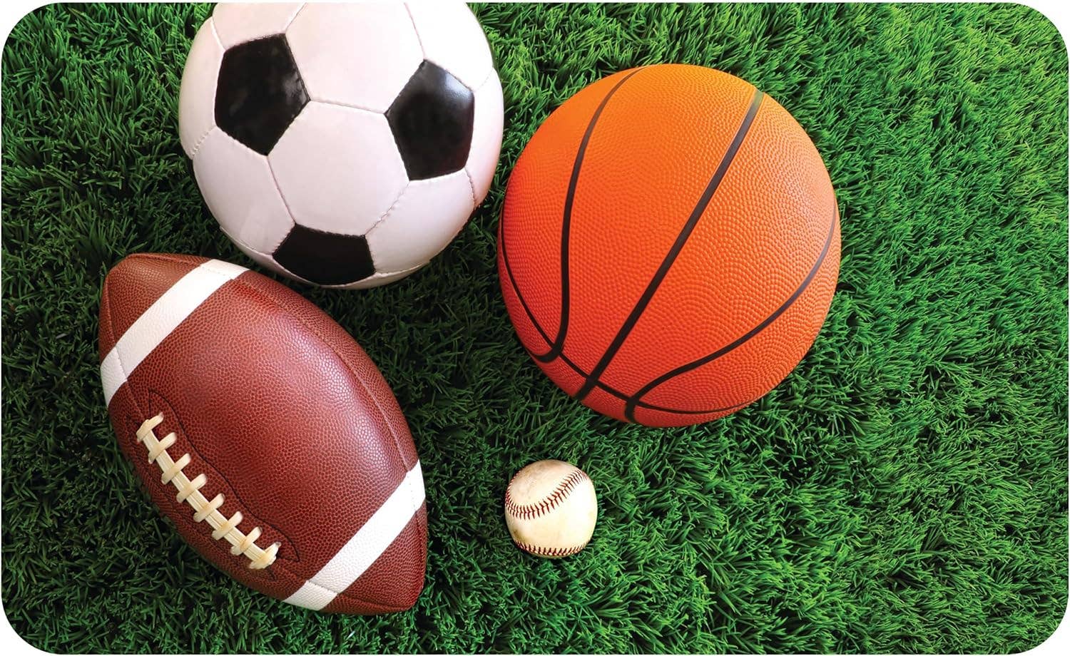 Heart Camp Floor Mat - Sports Balls