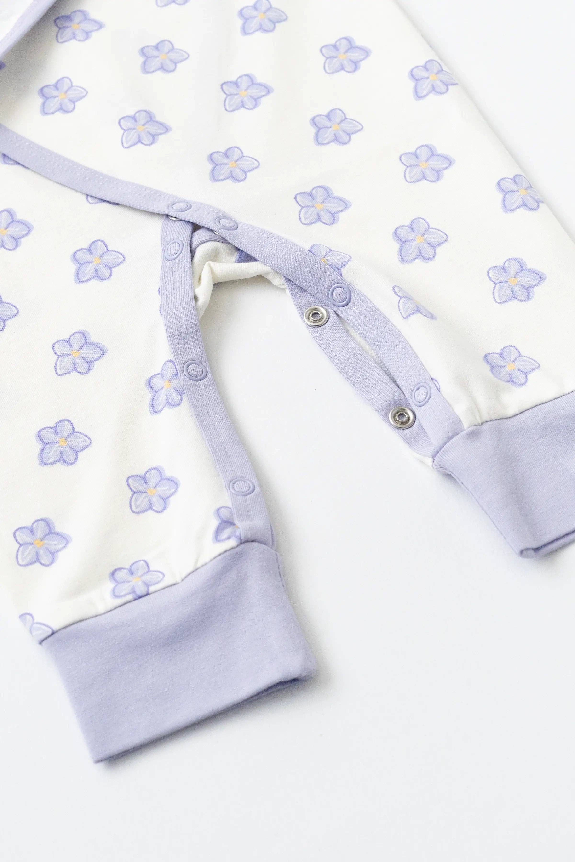 Kimono Tie One-Piece Sweet Violets