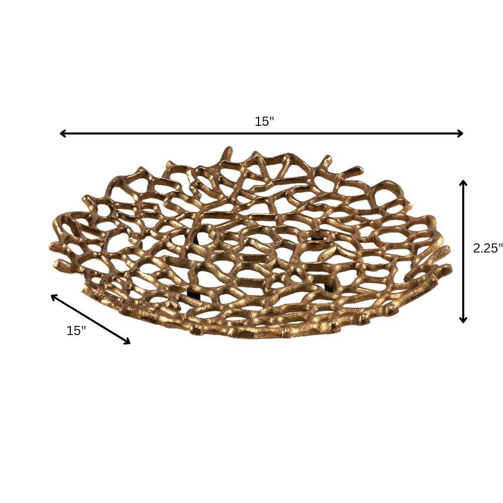 Large gold decorative Plate