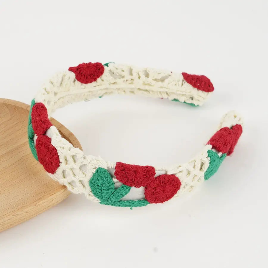 Cherry Crochet headband