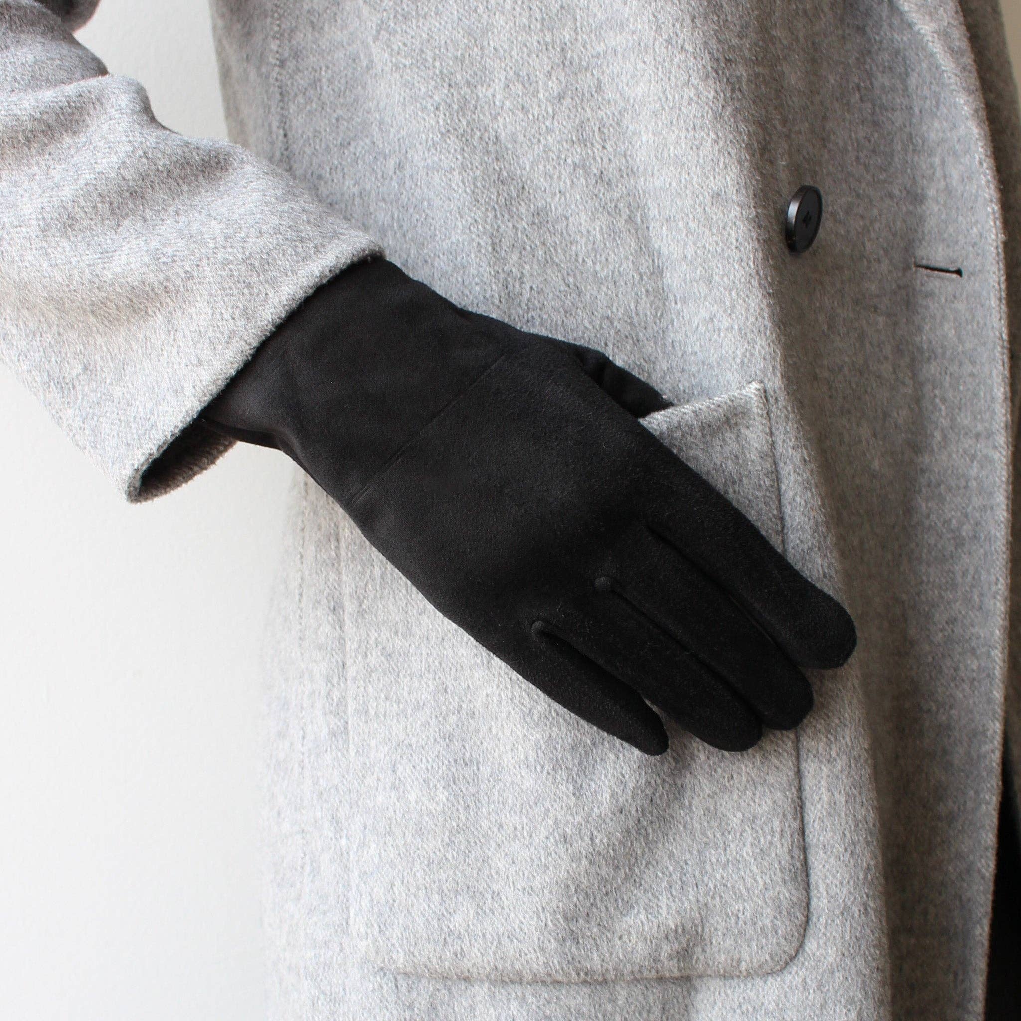 3-in-1 Gloves - black/grey striped