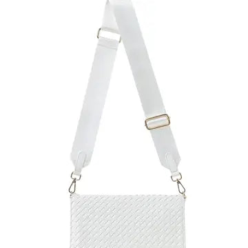 Woven Vegan Leather Cloud Crossbody