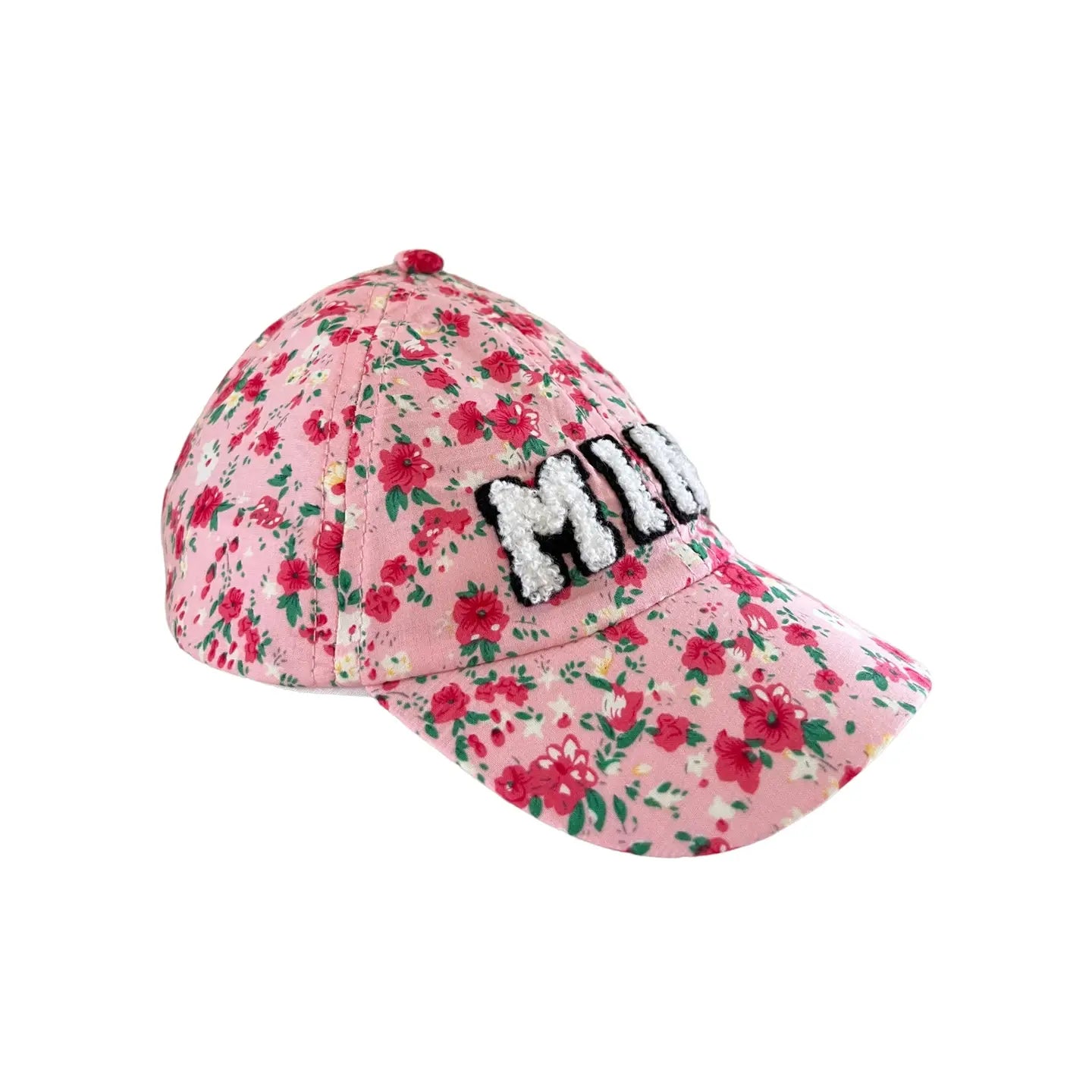 Casquette de baseball pour enfant, motif floral rose « mini »