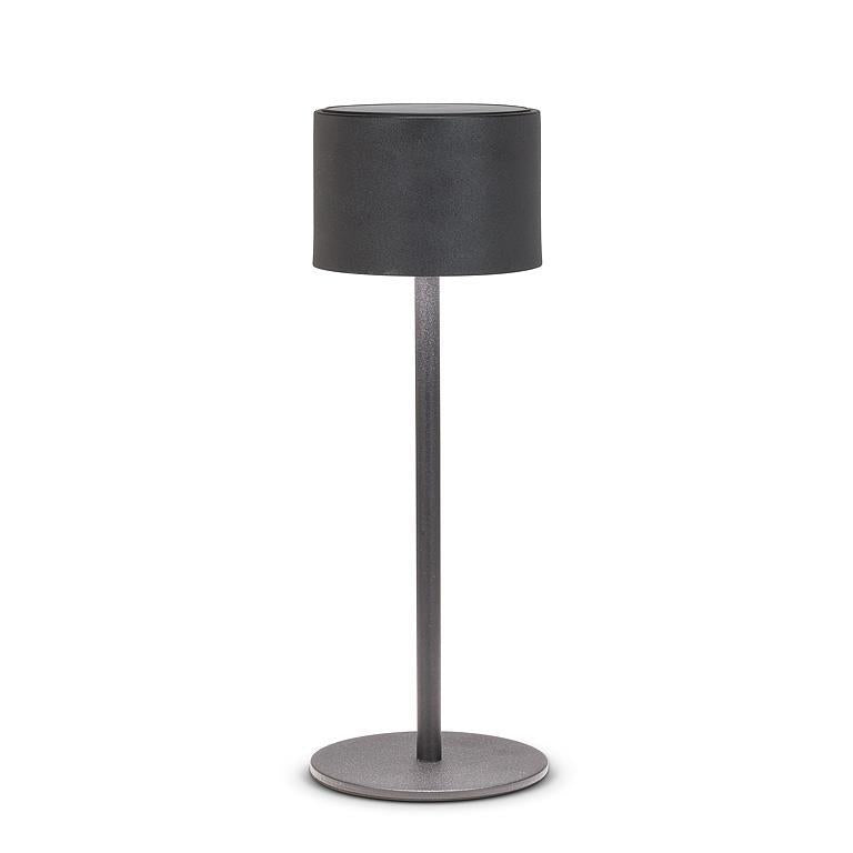 Lampe de table d'extérieur solaire classique à LED - Noir