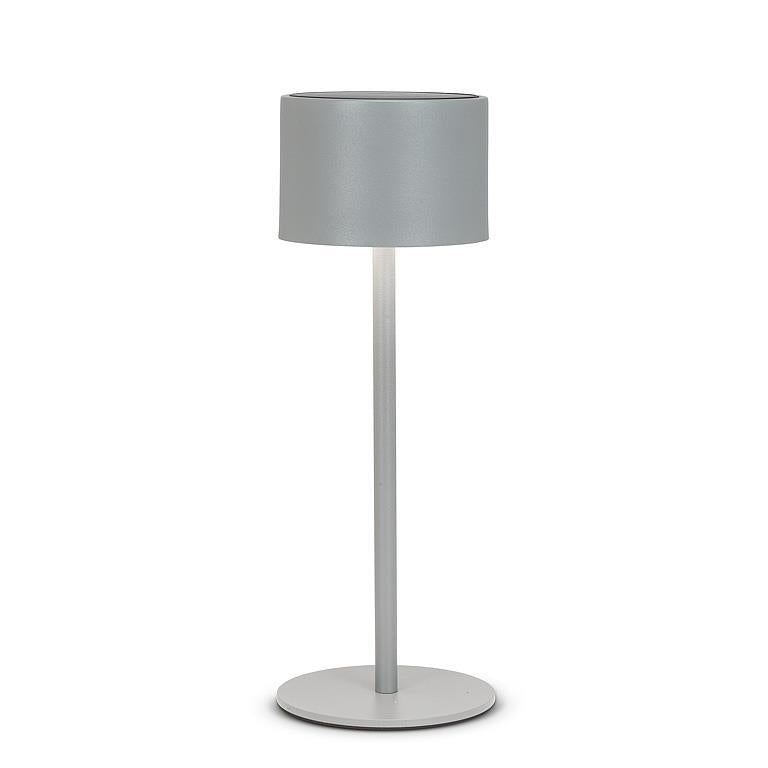 Lampe de table d'extérieur solaire classique à LED - Gris