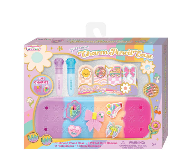 Silicone Charm Pencil Case