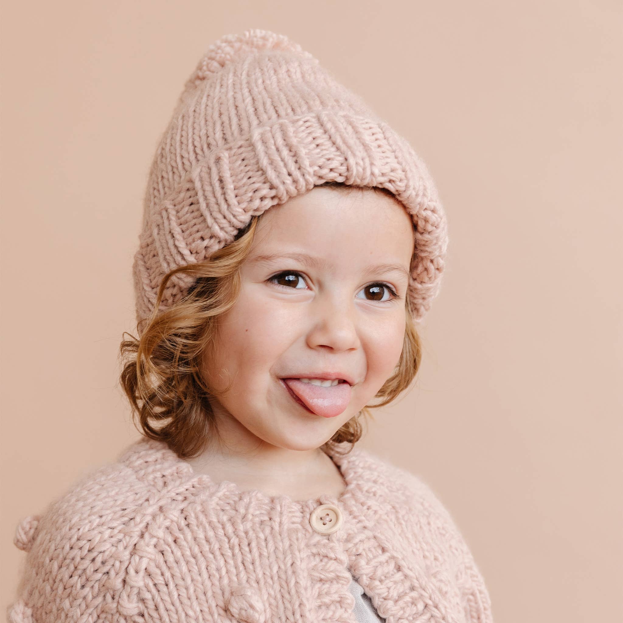 Classic Pom Hat - Blush