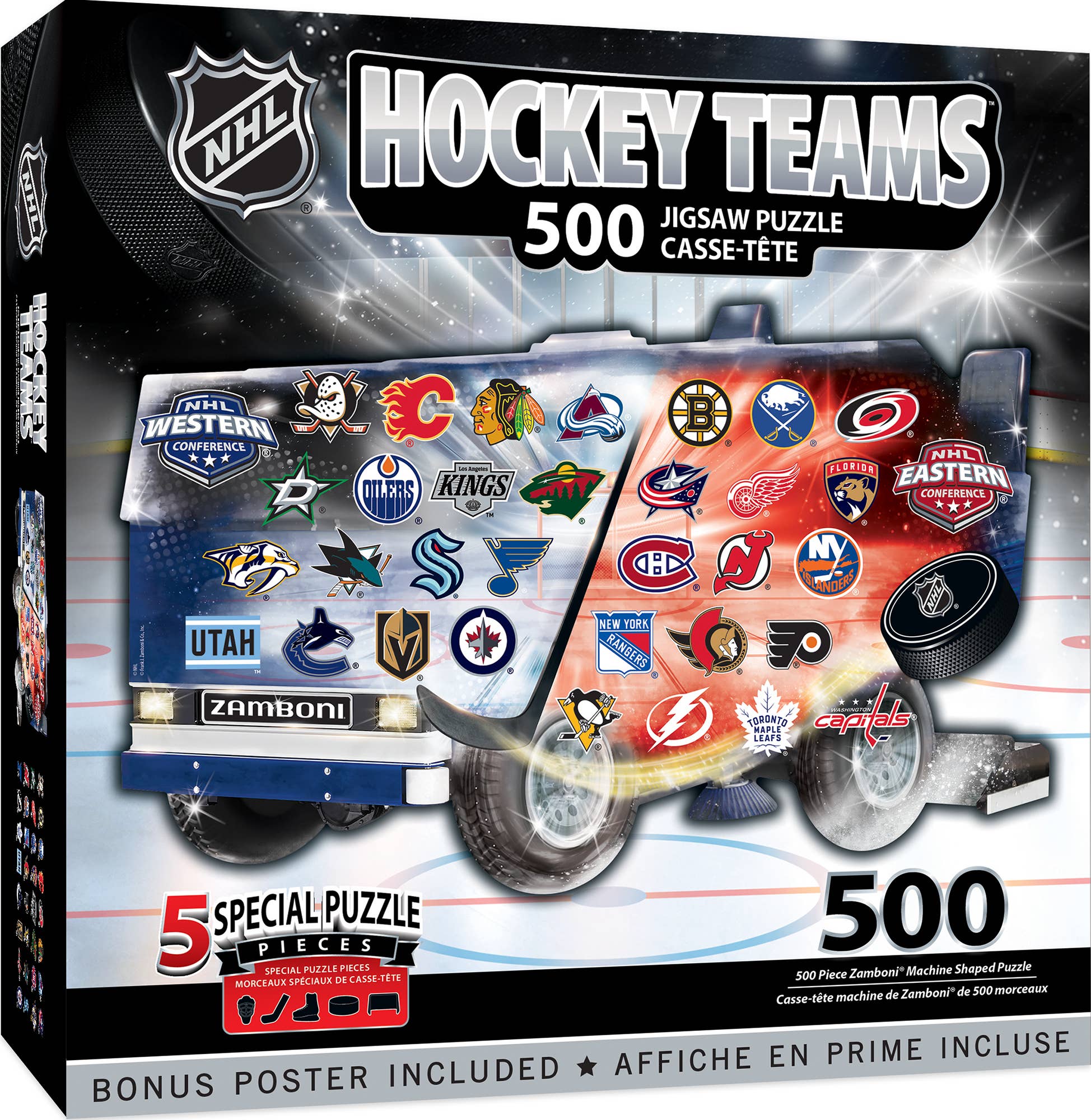 NHL - Zamboni 500 Piece Shaped Puzzle
