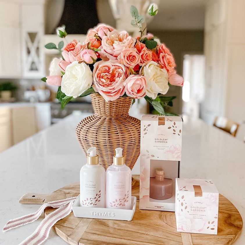 Thym - Bougie parfumée Goldleaf Gardenia