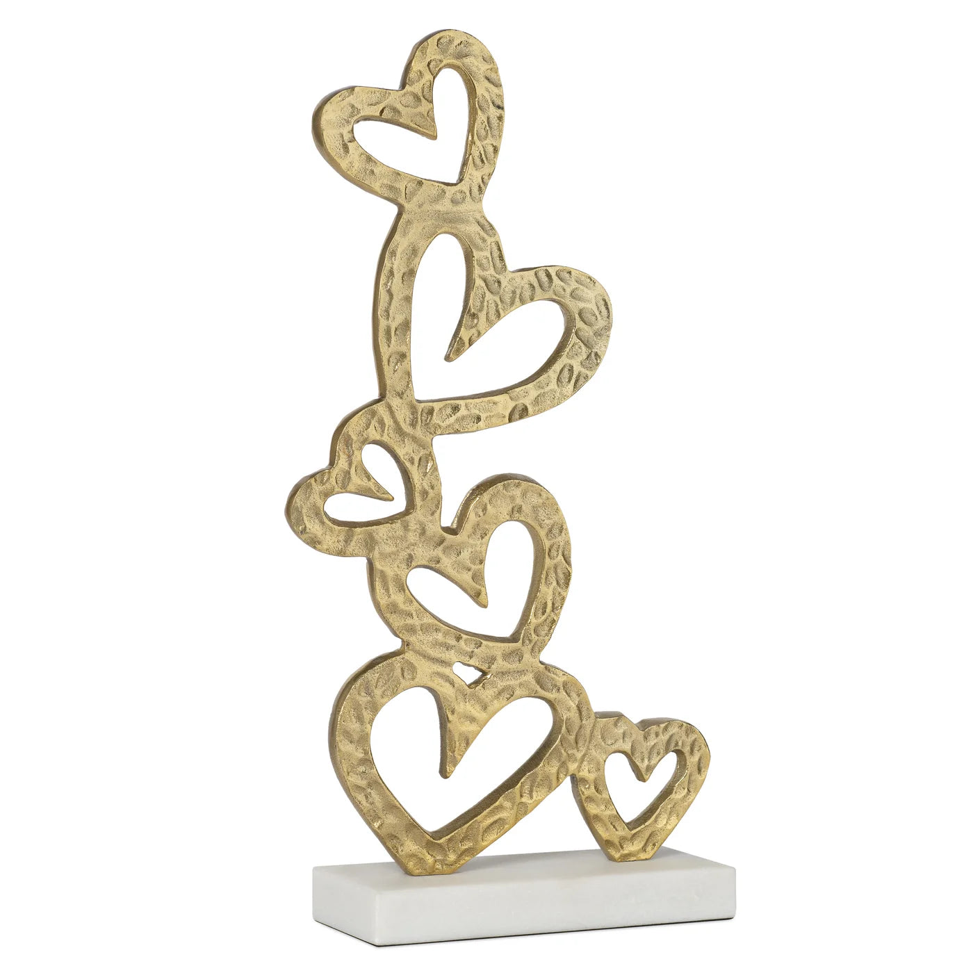 Stacked Hearts on Marble base