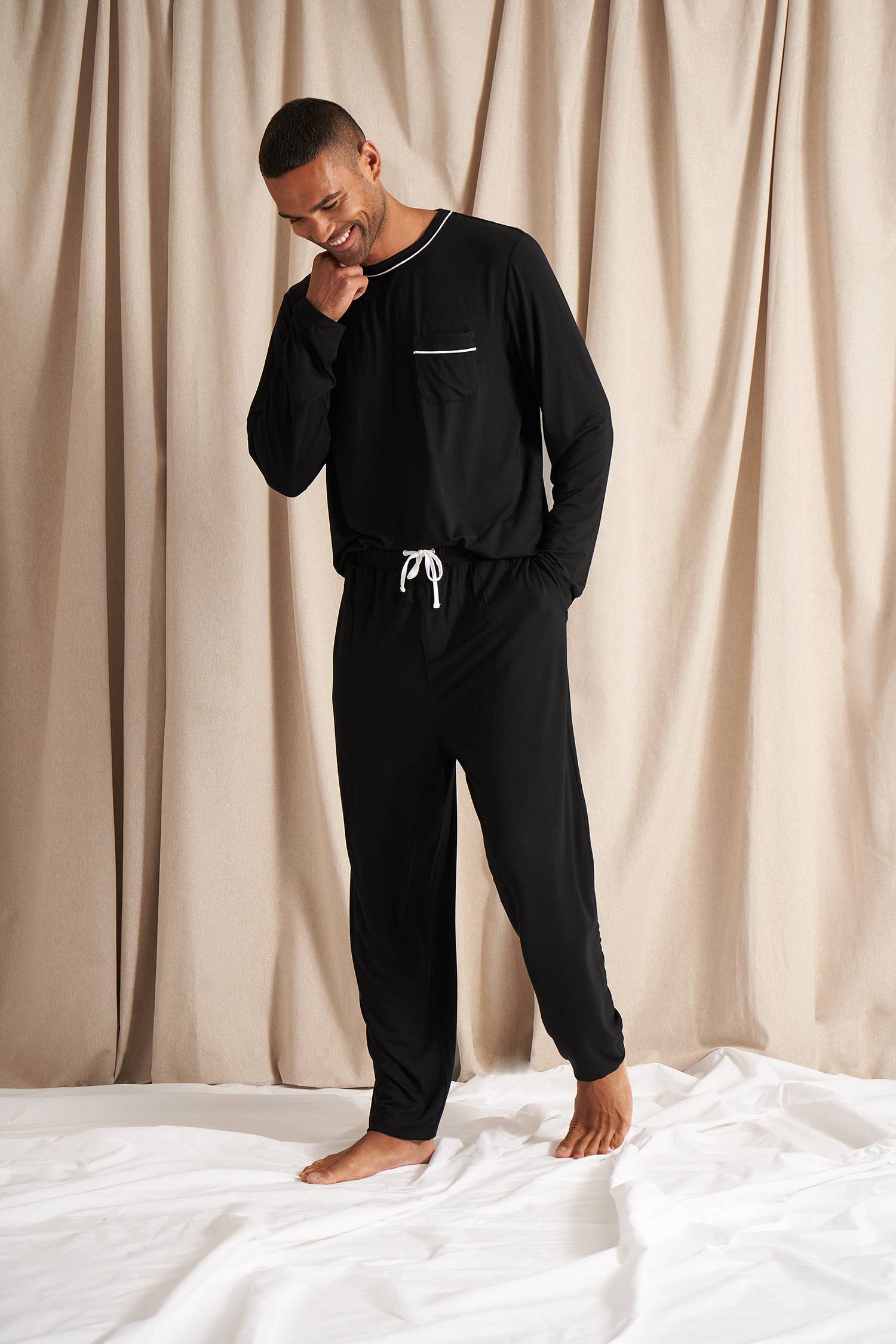 Ensemble pyjama en bambou noir