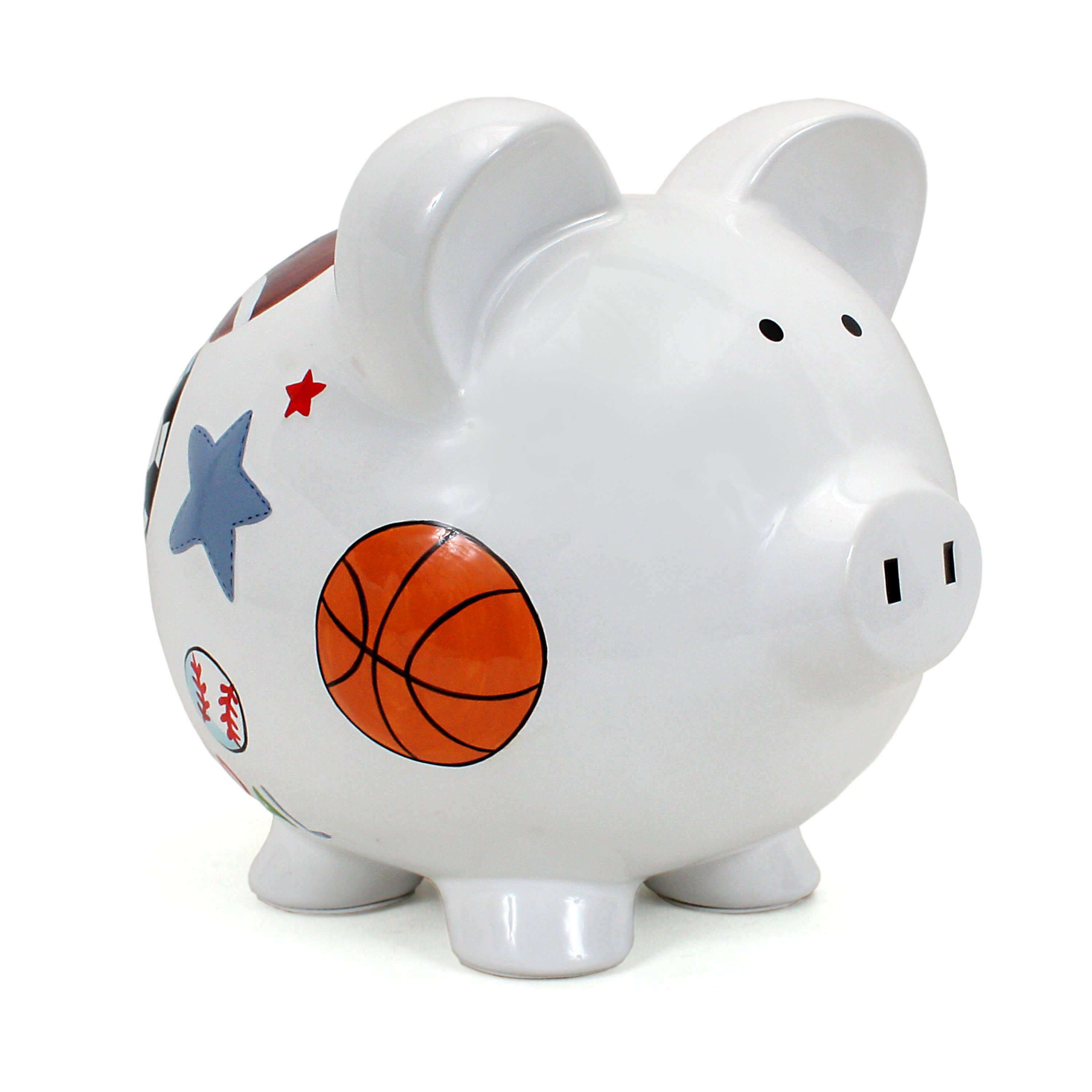 Personalized Sports Pig Bank