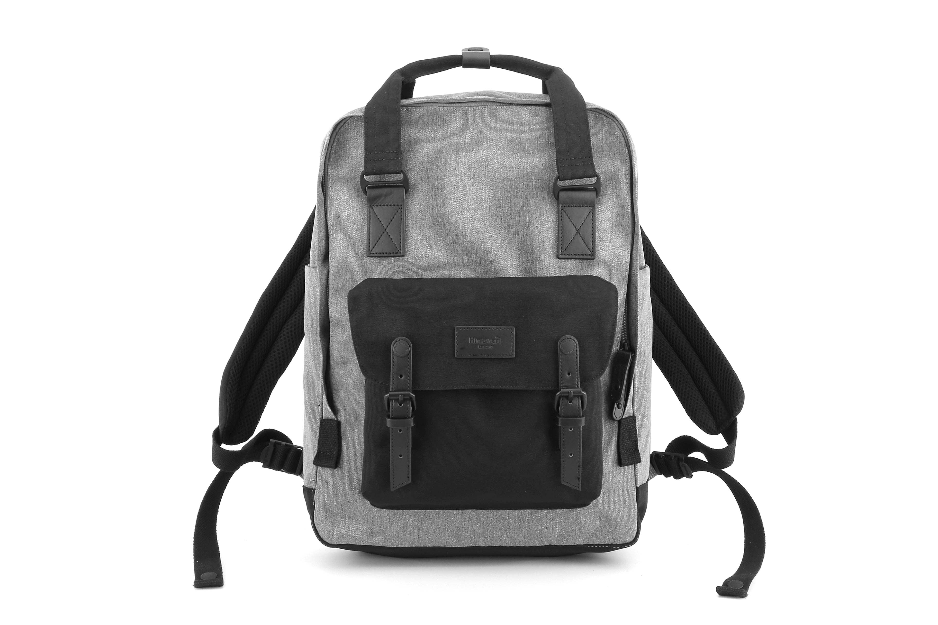 Scandi Look 17" LAPTOP BACKPACK: GREY/BLACK