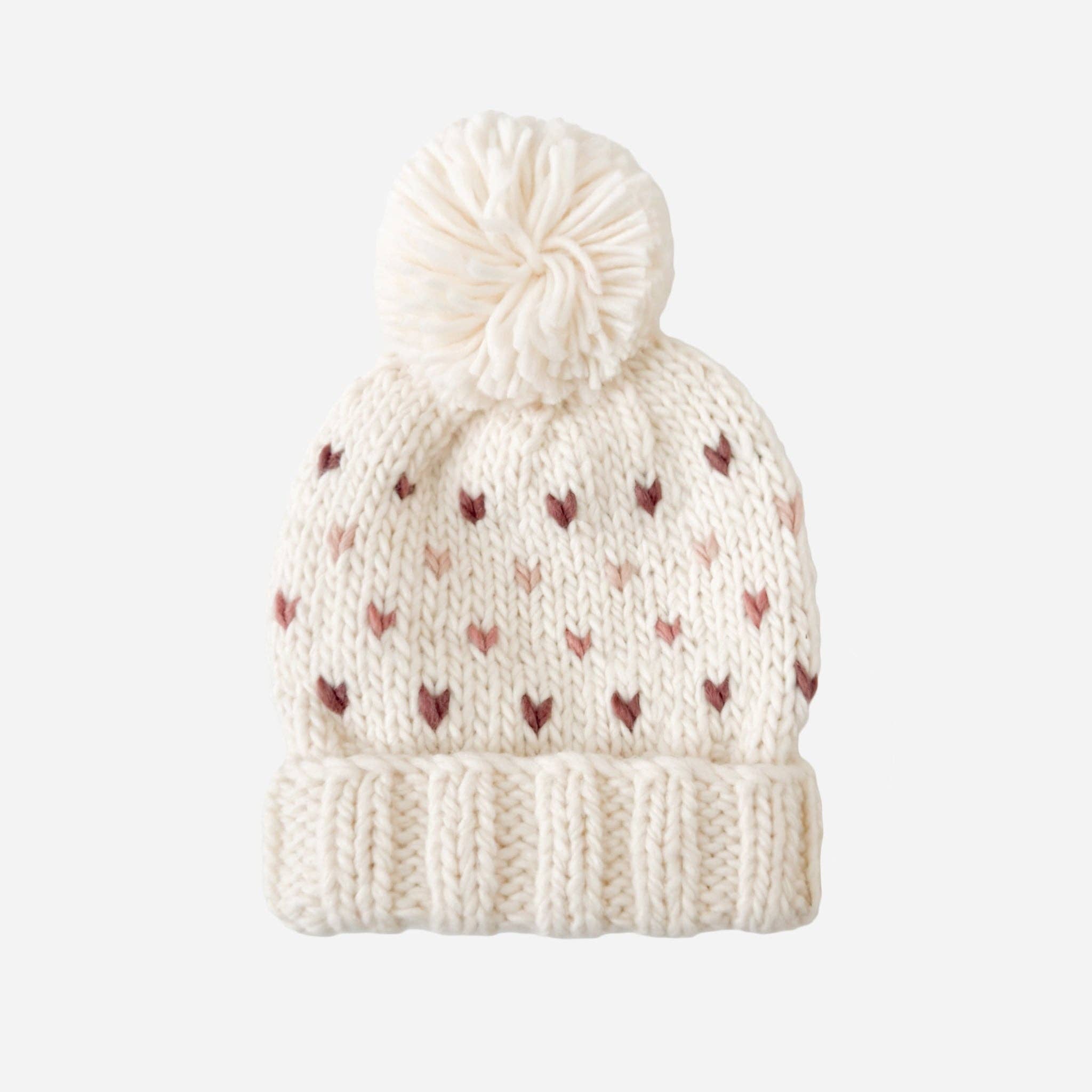 Sawyer Hat - Mauve Hearts