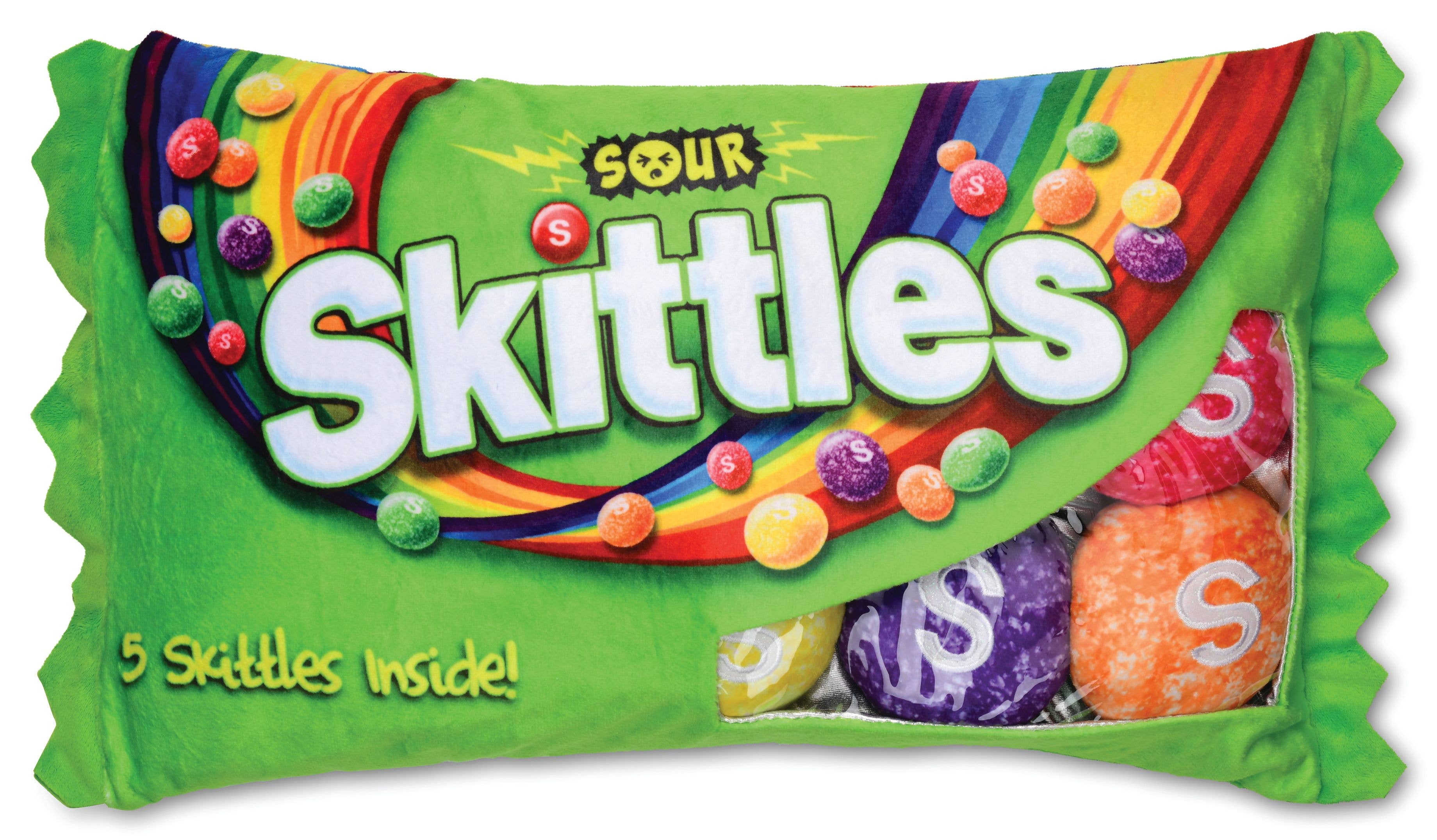 SOUR SKITTLES PACKAGING FLEECE PLUSH