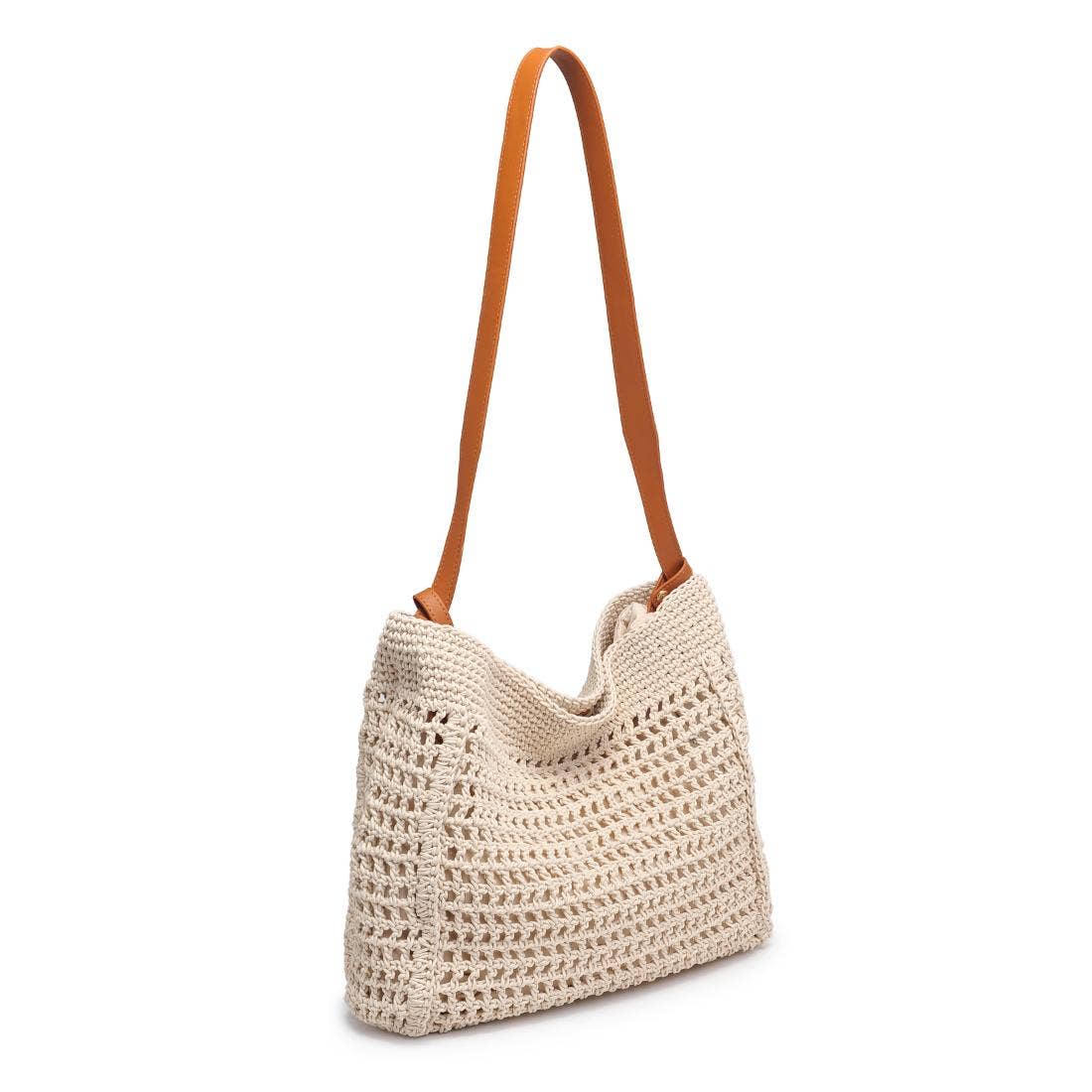 Woven vegan leather Shoulder Bag