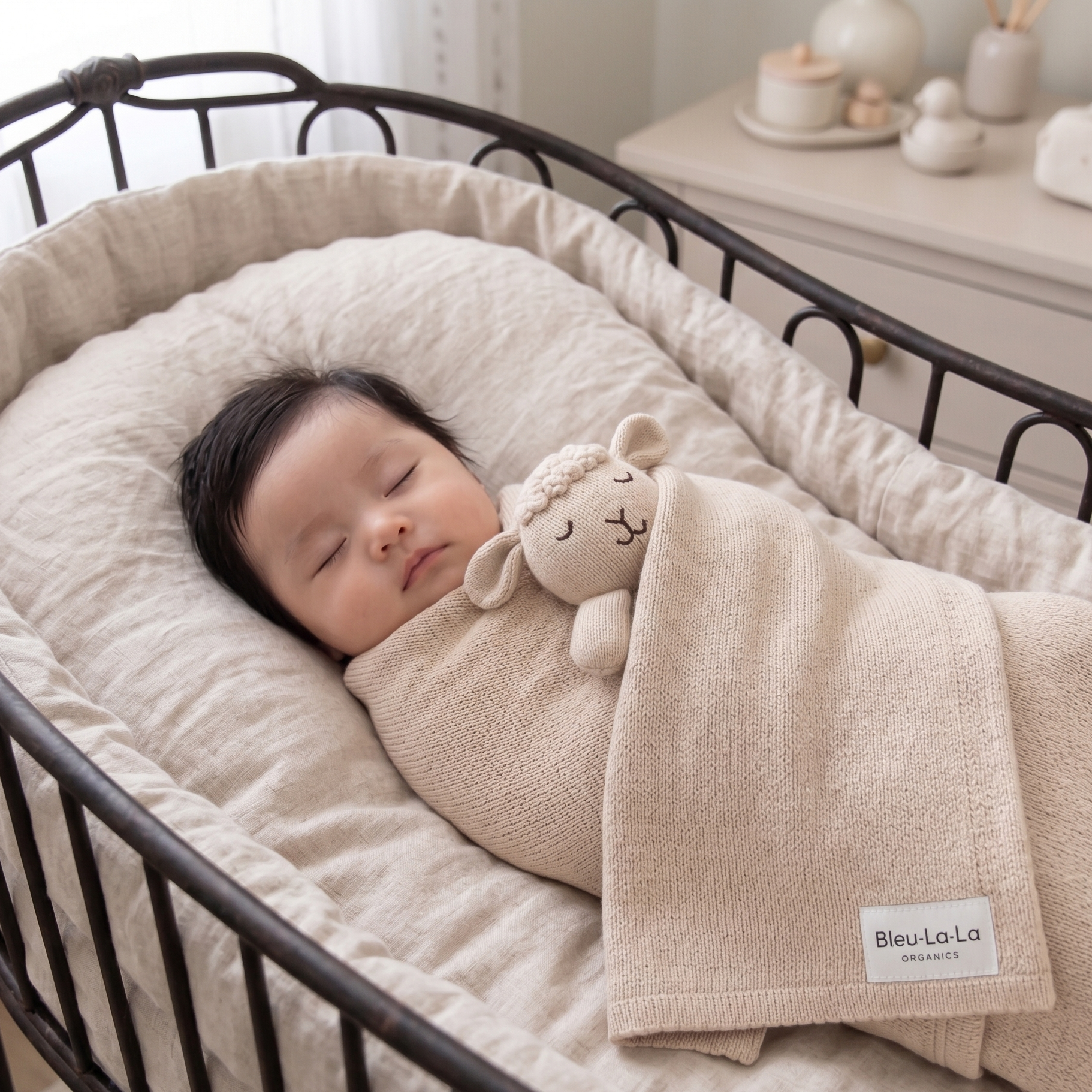 Blanket Lovey - oatmeal Sheep