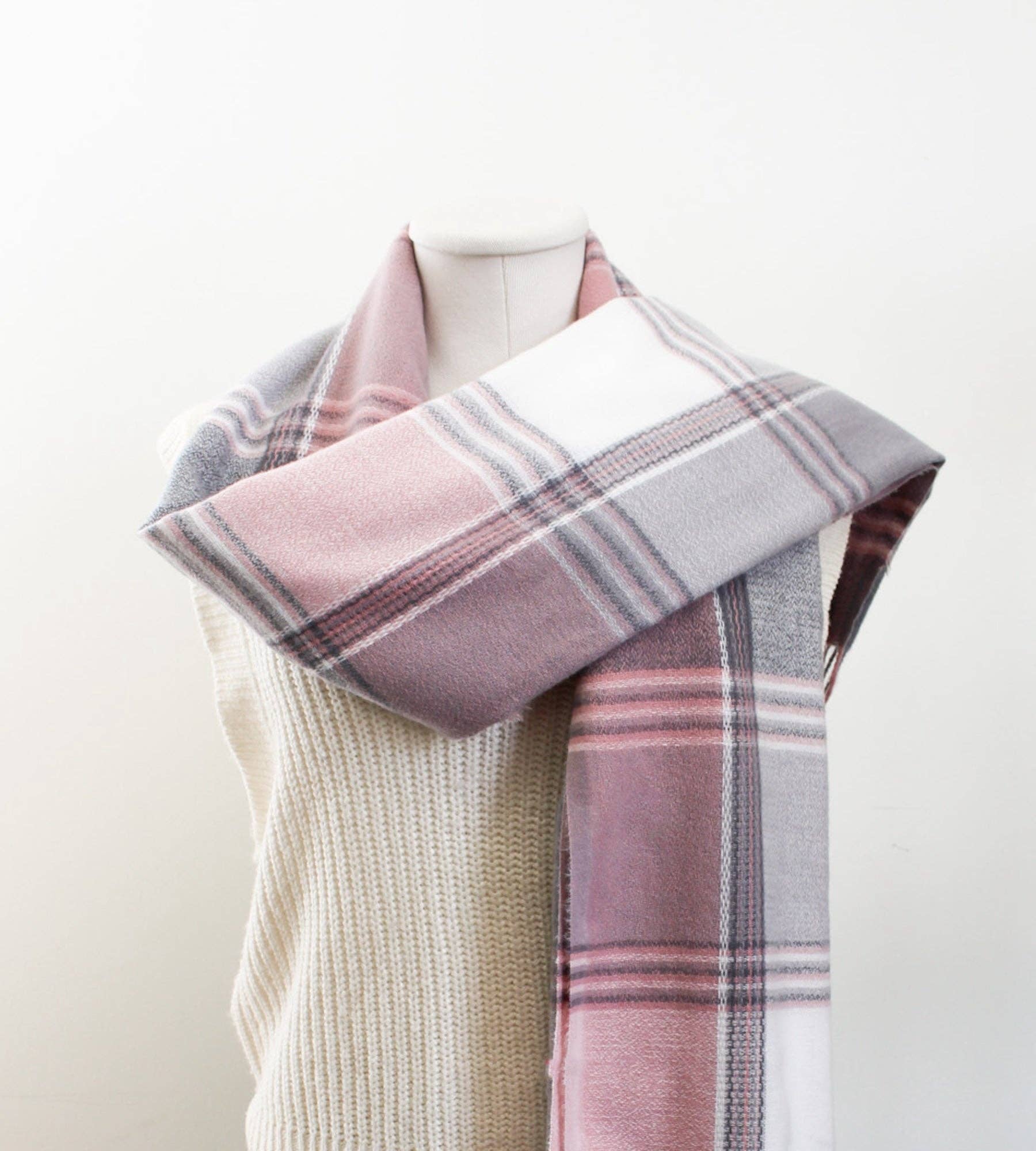 Plaid Winter Scarf