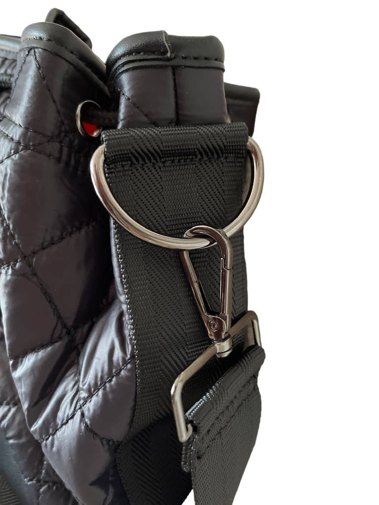 Sac seau Puffer : noir