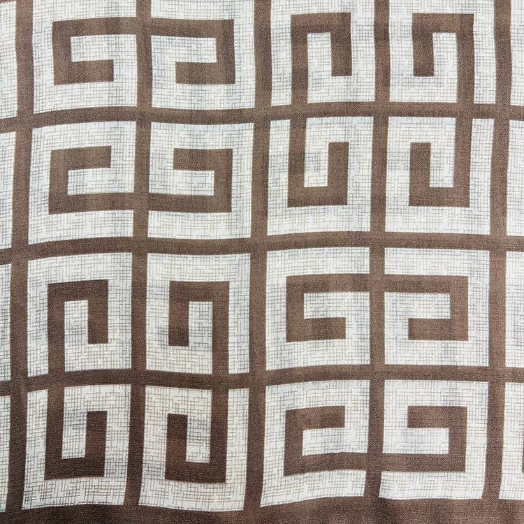 Maze print lightweight scarf: Mocca