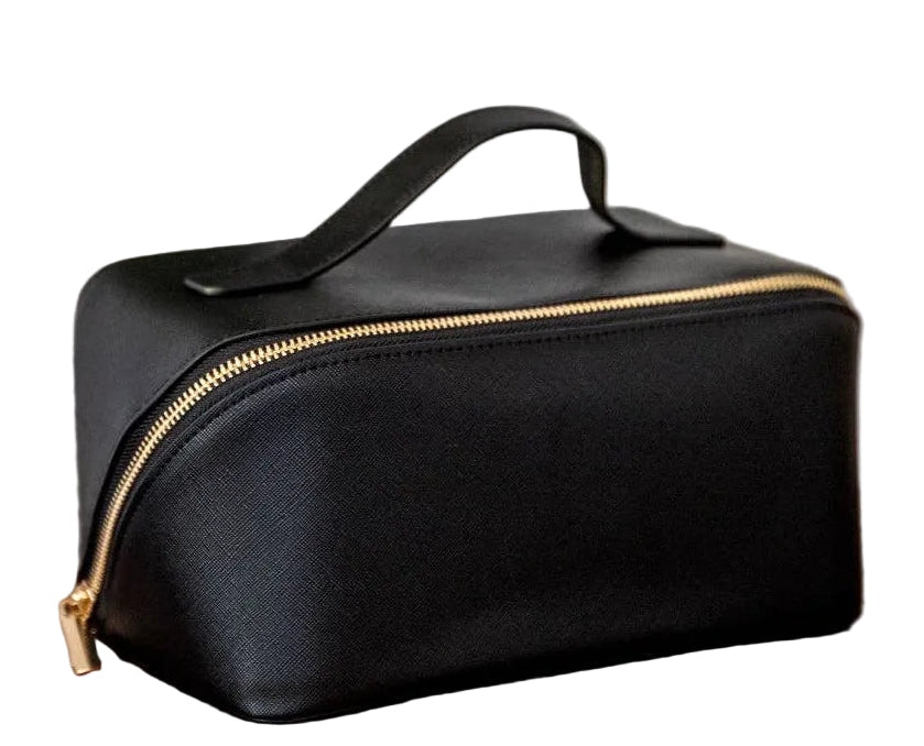 Personalized Diagonal Zip Cosmetic Case