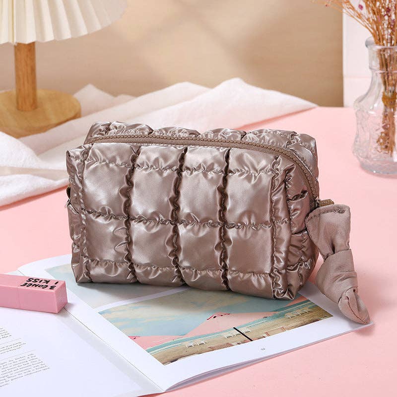 Puffer cosmetic bag