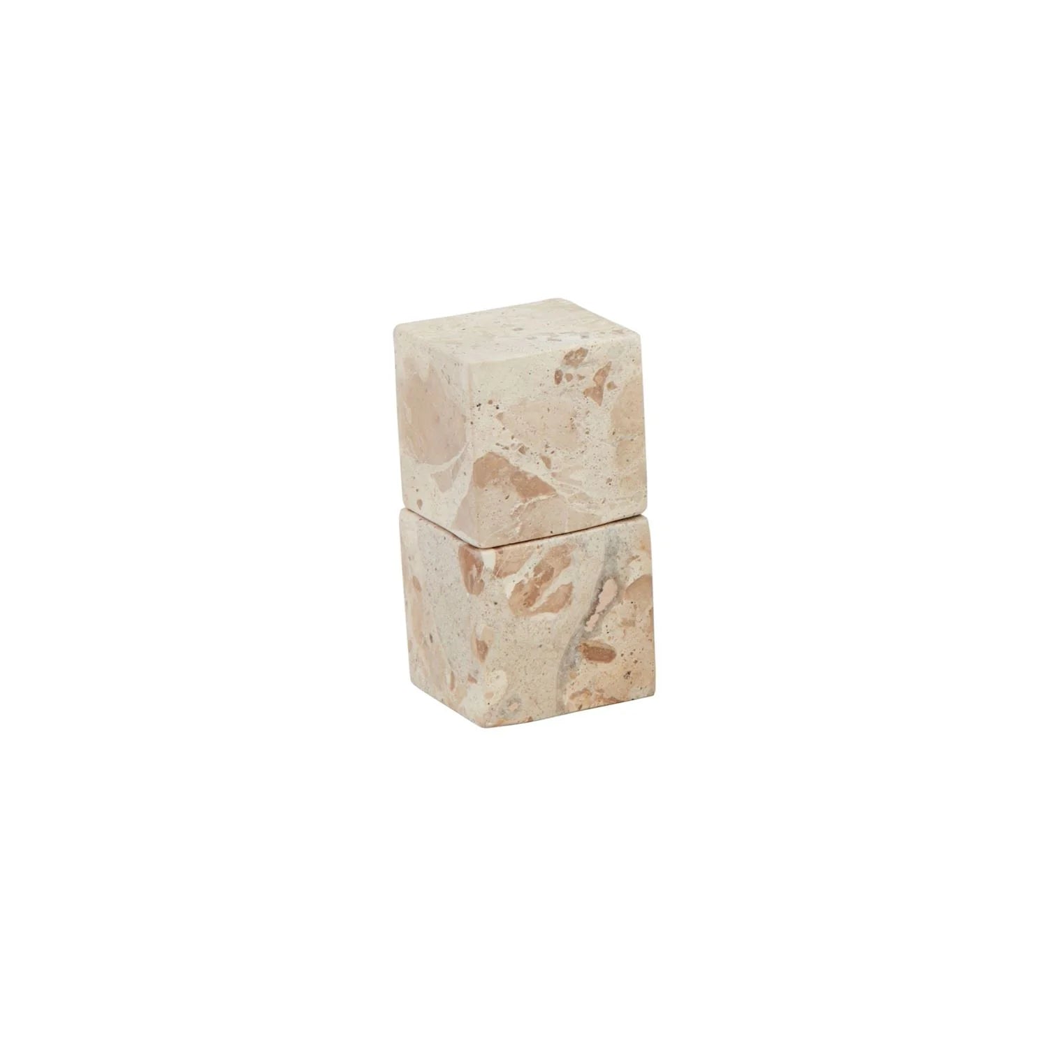Mudpie taupe Marble Salt And Pepper Set