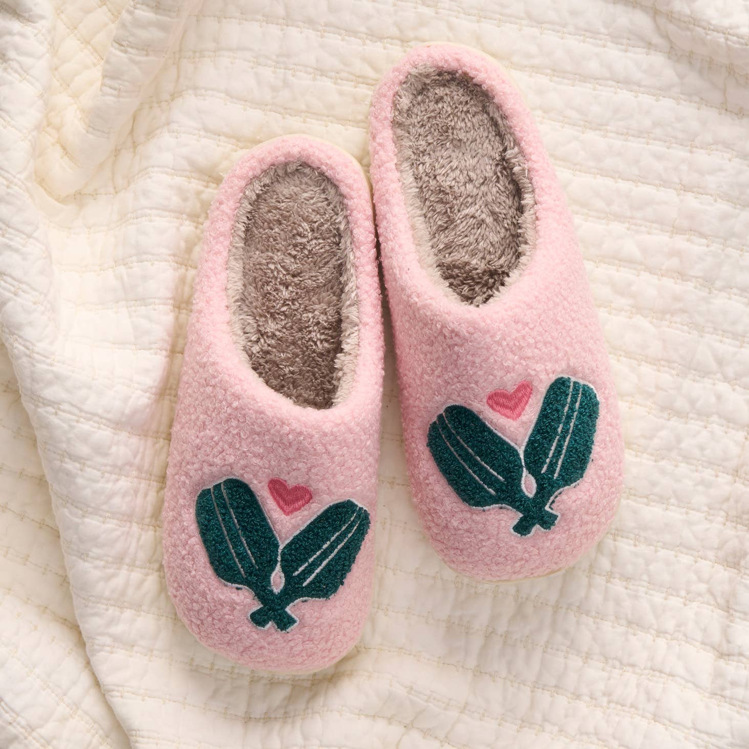 Chaussons pelucheux - Raquettes de pickleball