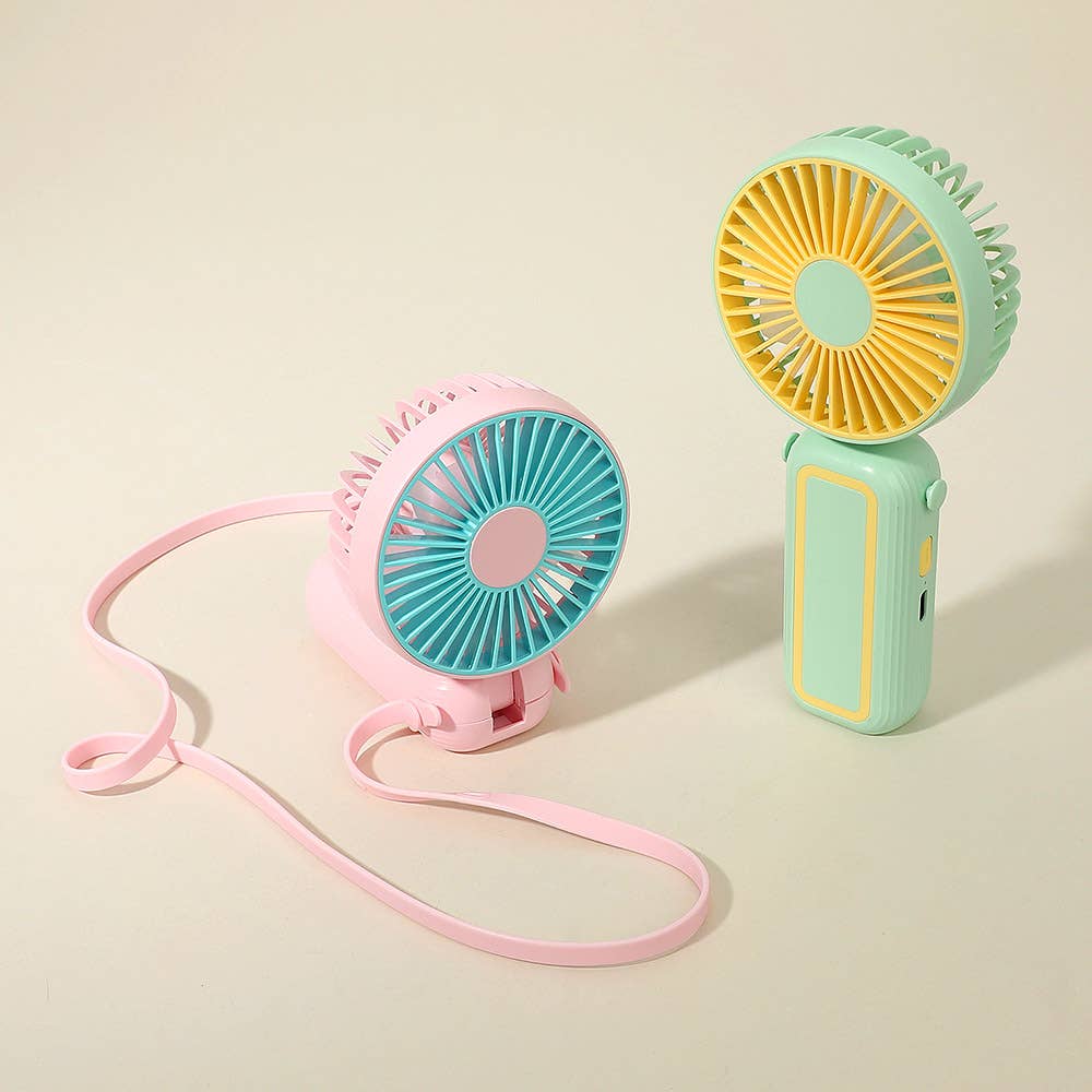 12PCS - Handheld Desktop Portable USB Fan