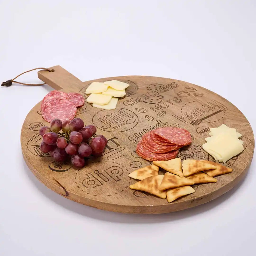 Mudpie WOOD BOARD - CHARCUTERIE LAZY SUSAN