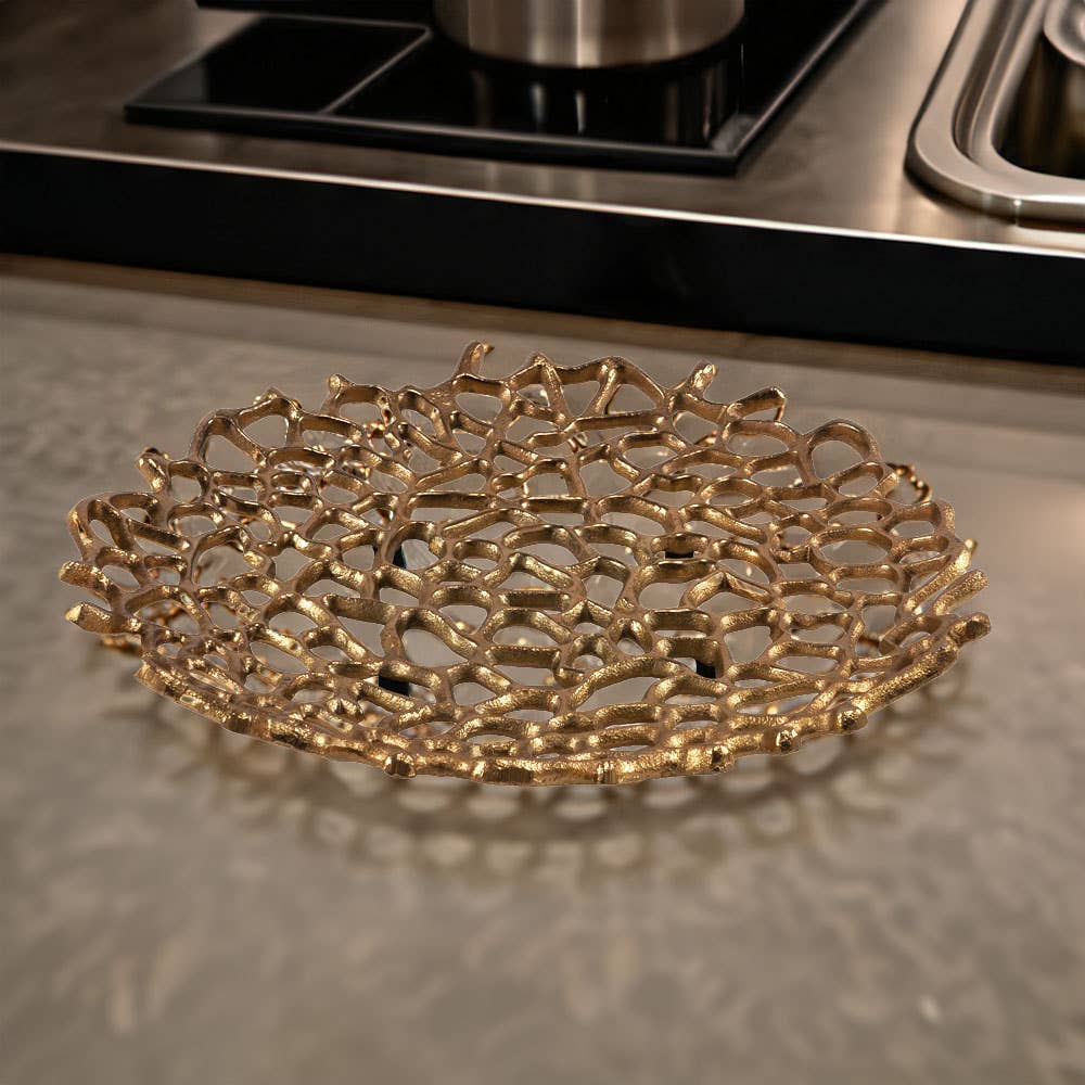 Large gold decorative Plate