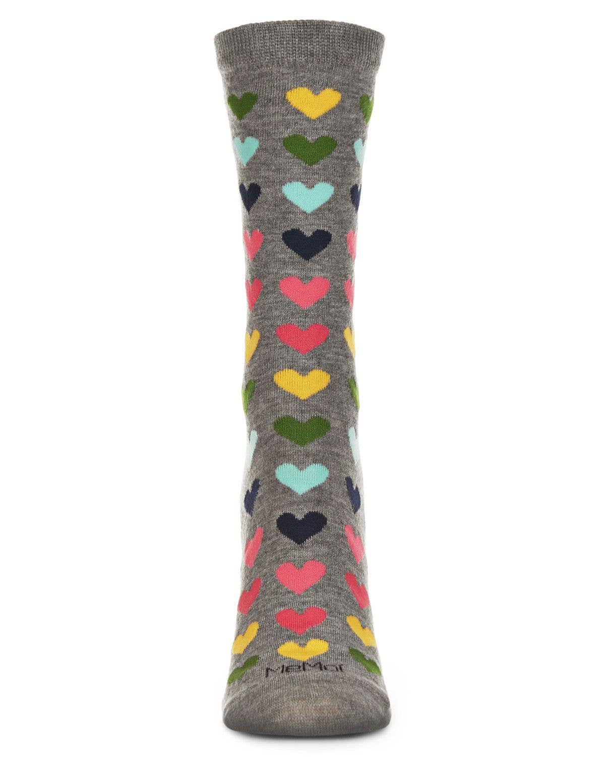 Multicolored Hearts Women's Socks