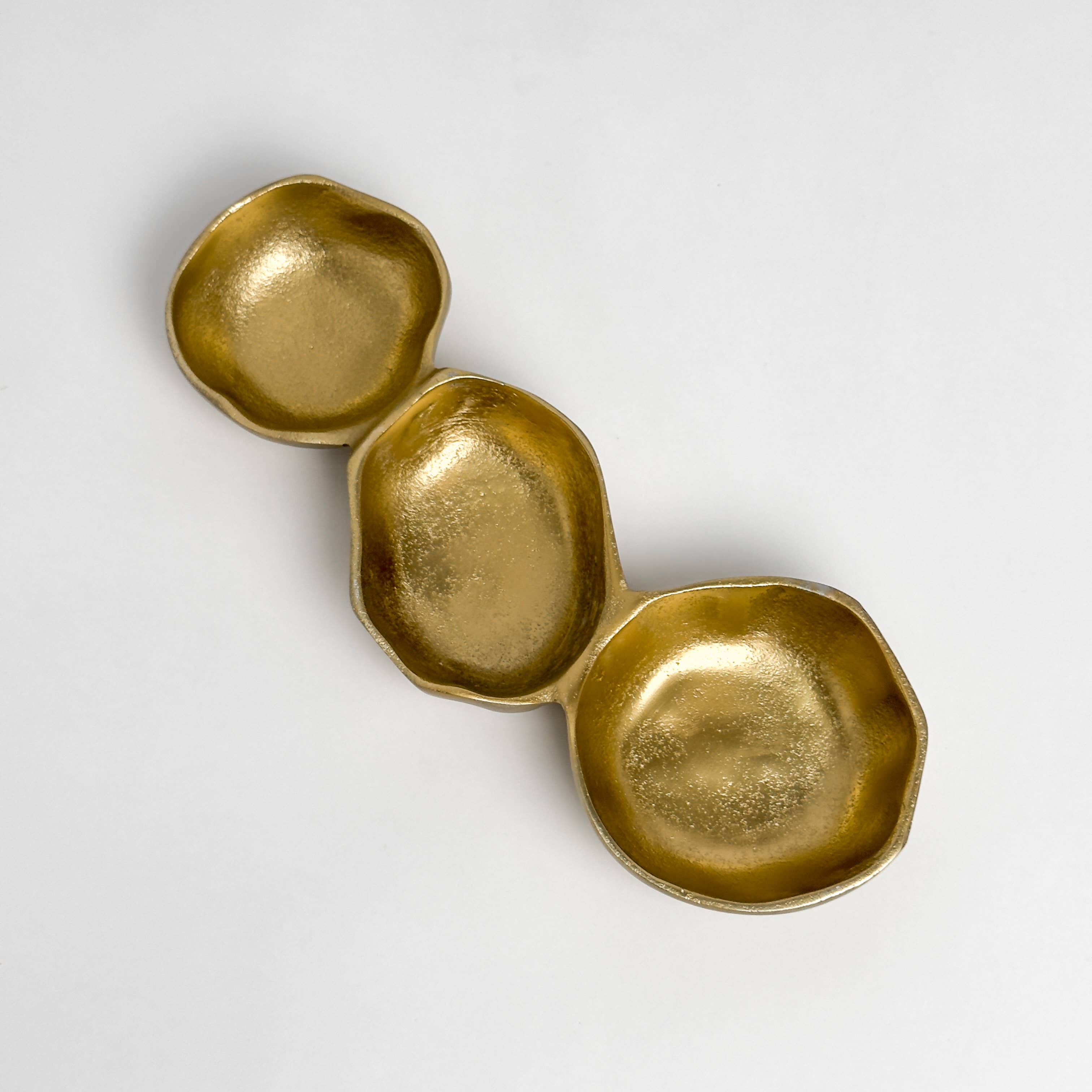 Aluminum Gold Three Section Bowl