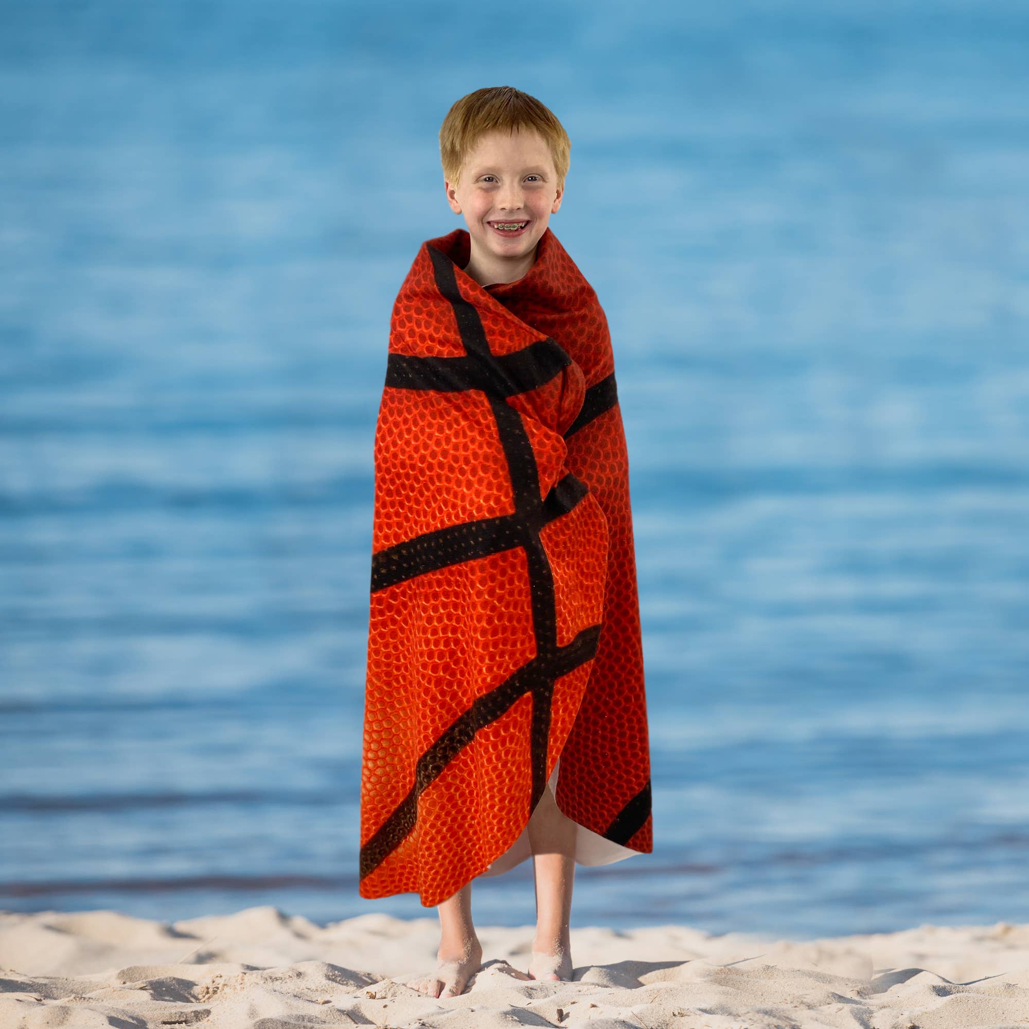 Basketball shaped kids Towel