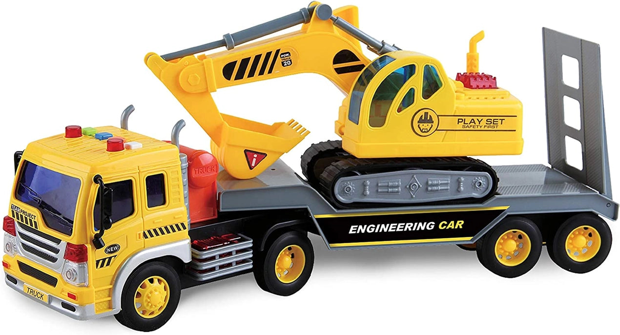 Lights & Sounds Haul Excavator Transport Truck