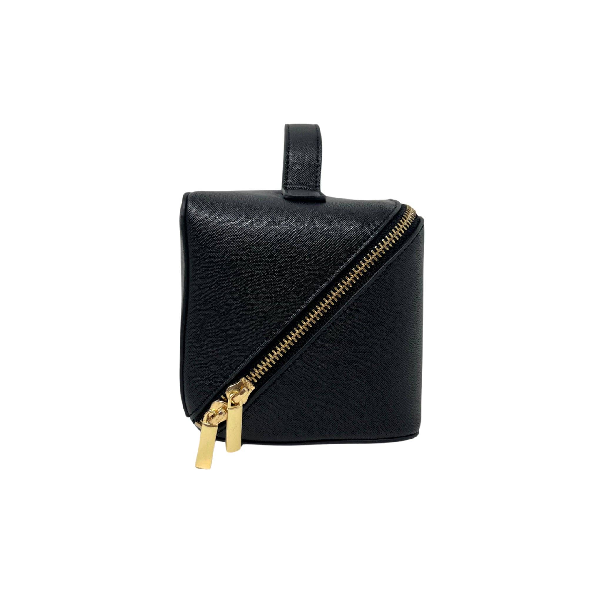 Personalized Diagonal Zip Cosmetic Case