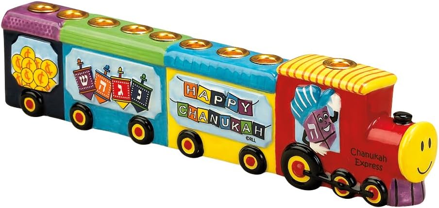 Chanukah Menorah Express Ceramic Menorah