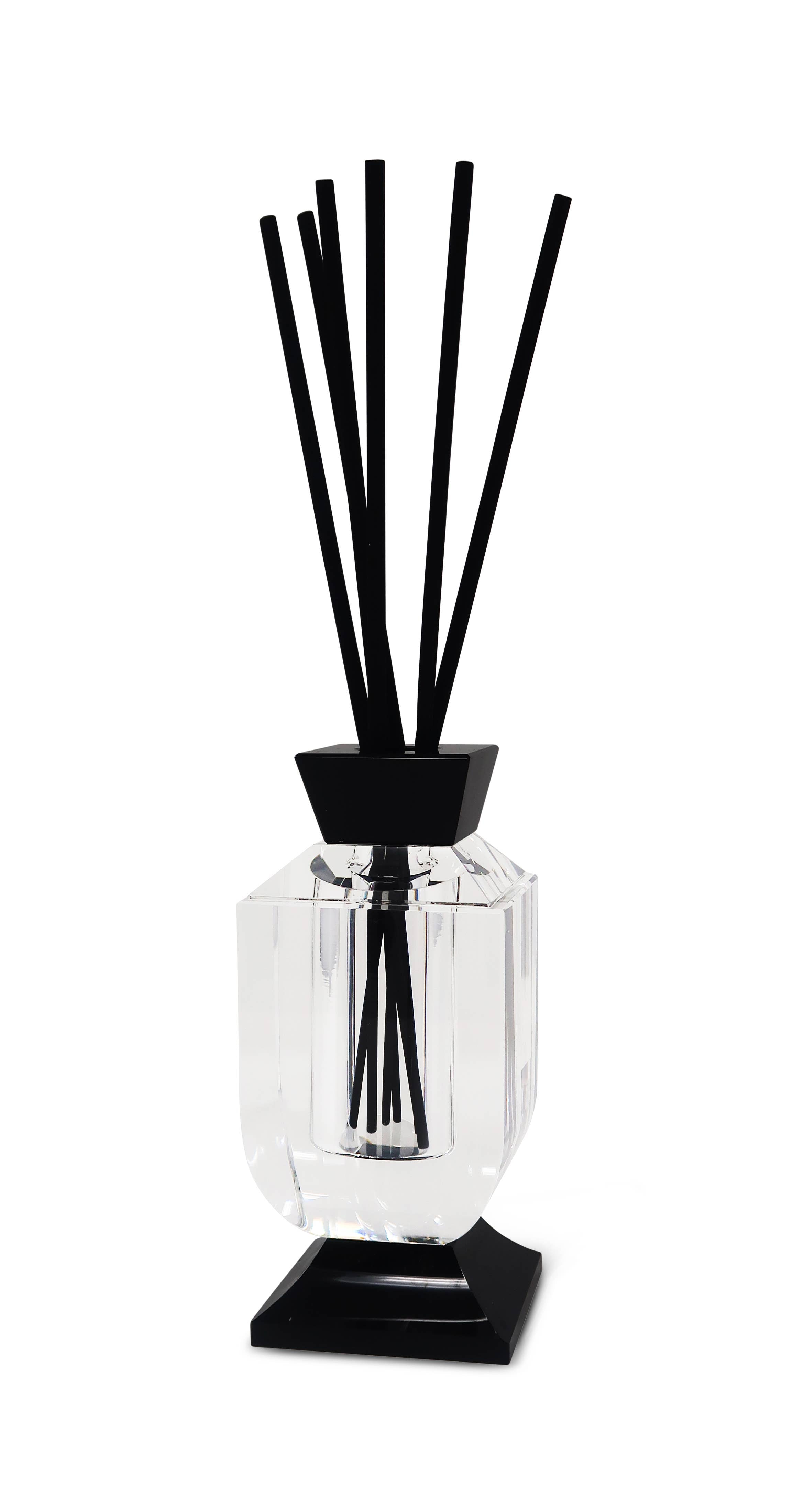 Crystal Diffuser with Black Accents, "Lily of the Valley"