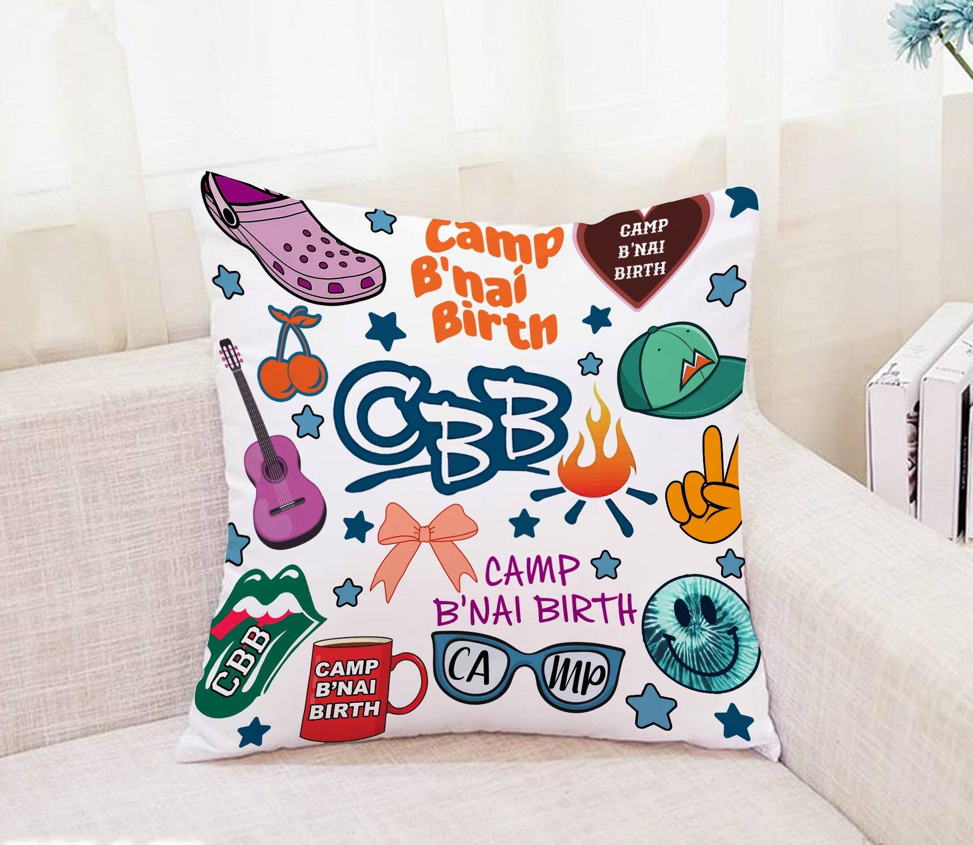 Autograph Pillow -Camp B'nai Birth