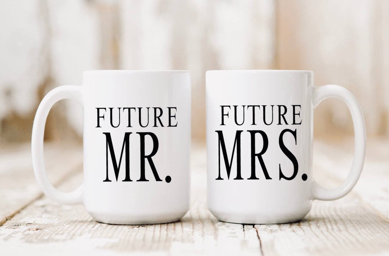 Mugs Future Mr & Mrs - lot de 2
