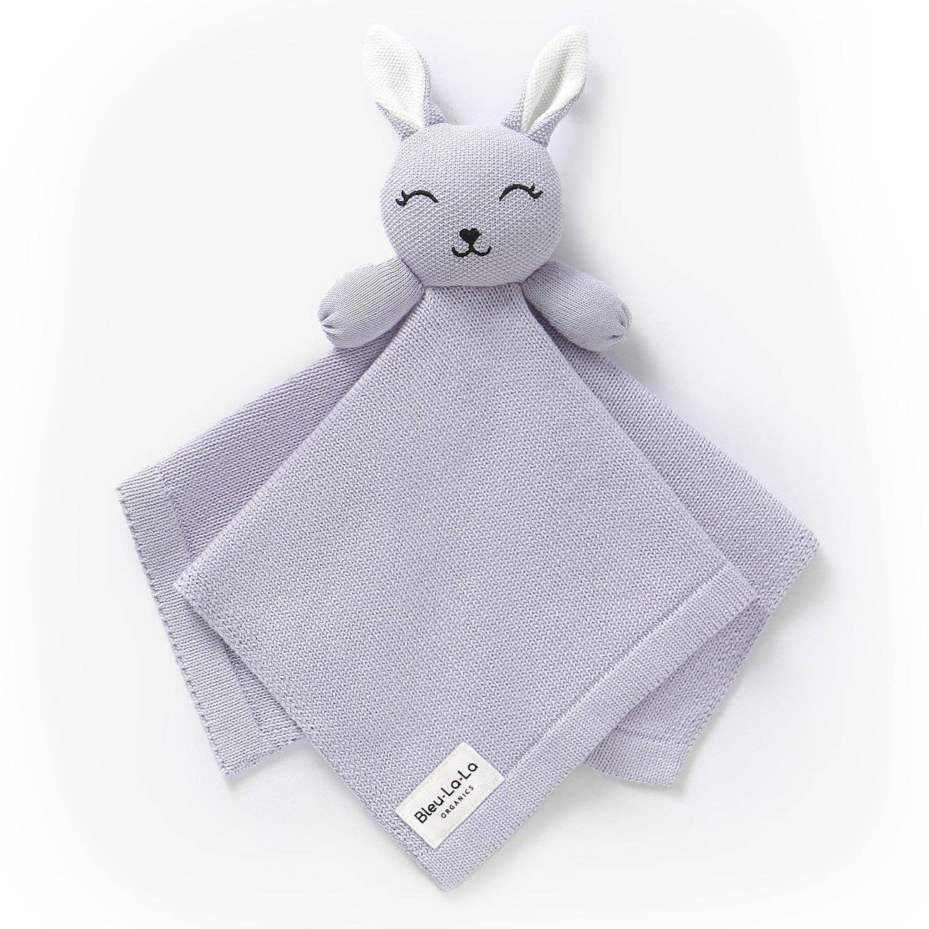 Organic Plush Lovey Security Blanket: Bunny - Lavender