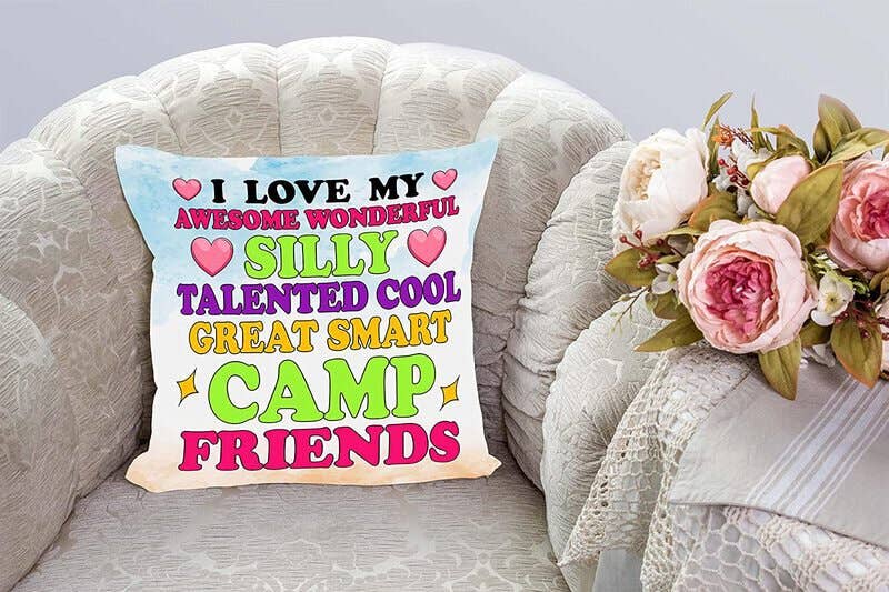 Autograph Pillow - I love my camp friends