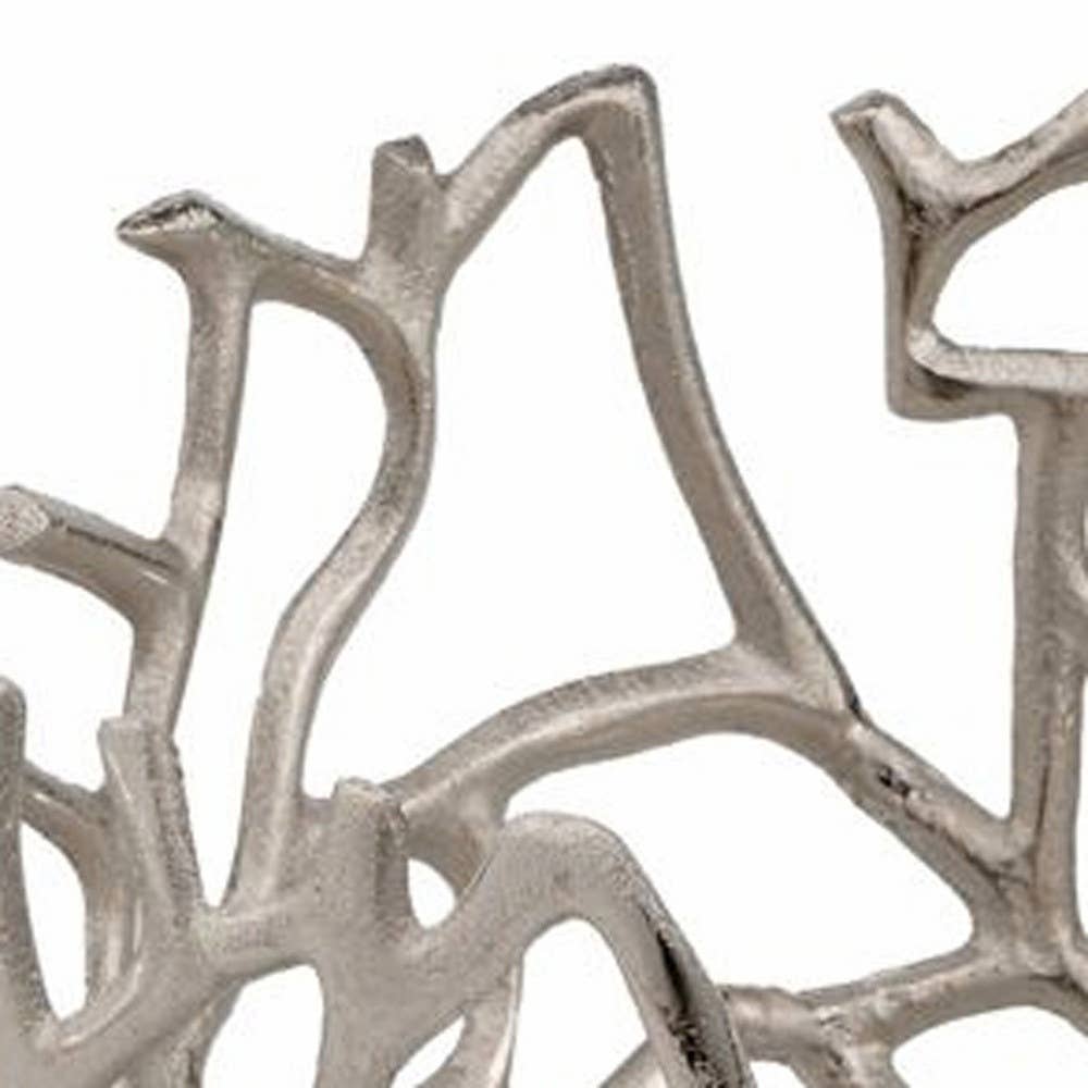 Silver Twigs Round Bowl